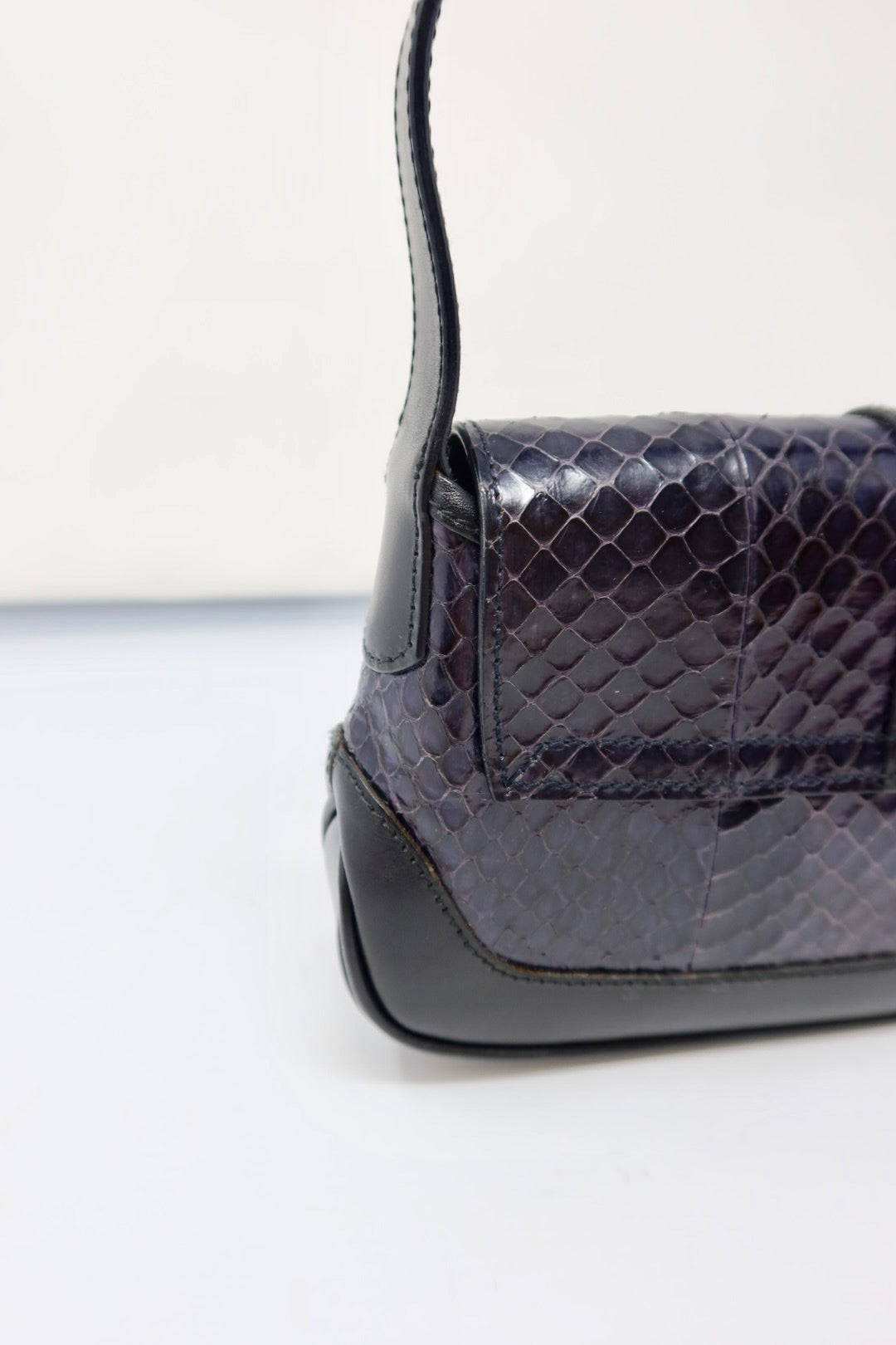 Gucci Black Snakeskin Mini Jackie