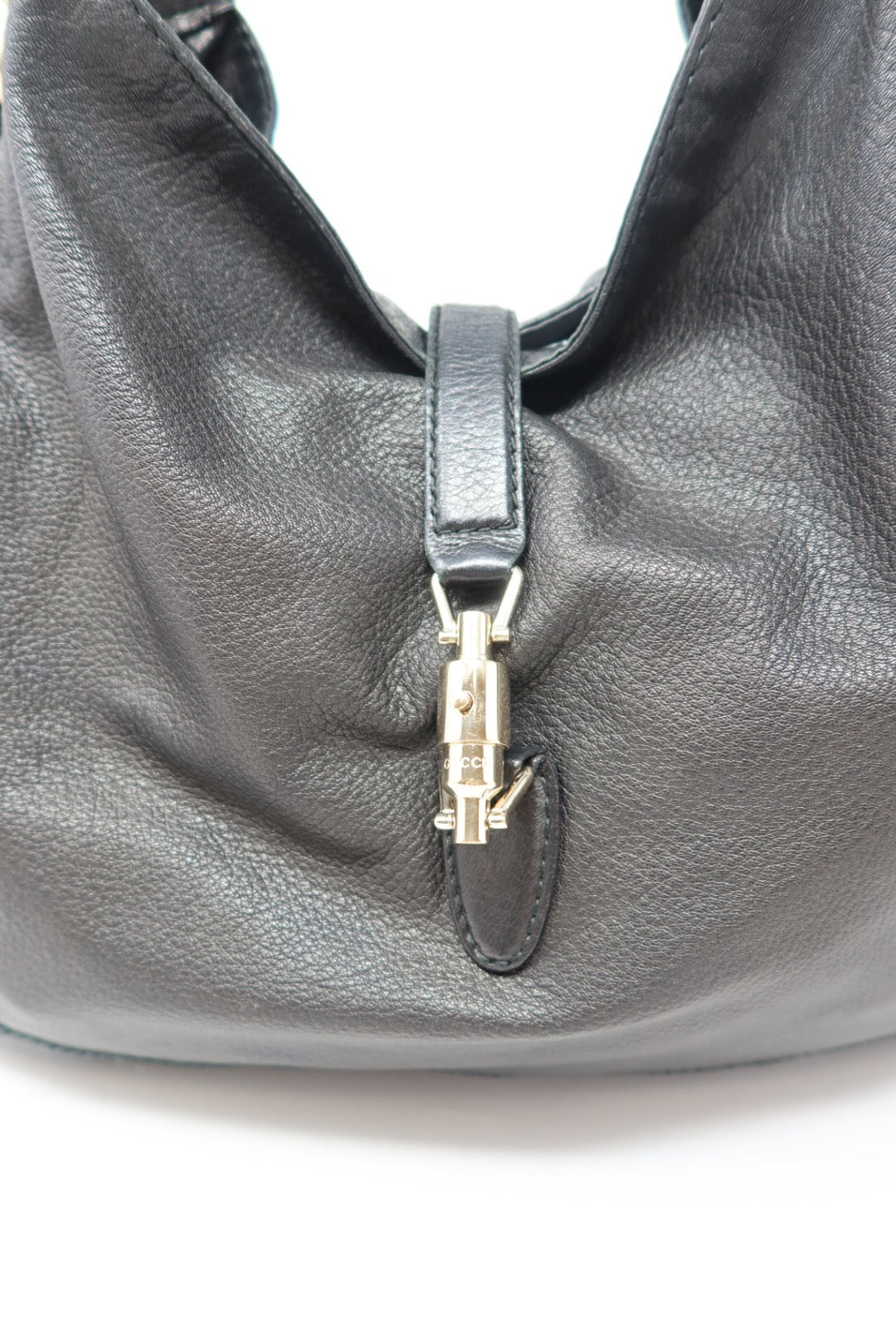 Gucci Jackie Bamboo Leather Shoulder Bag