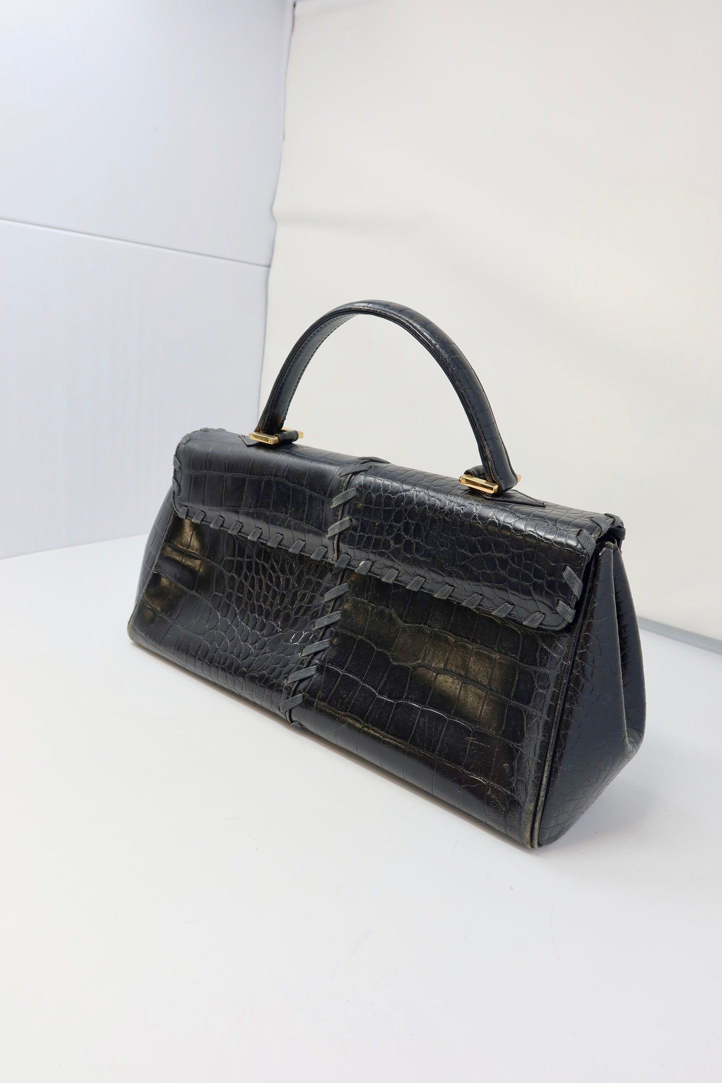 YSL Top Handle Bag Black