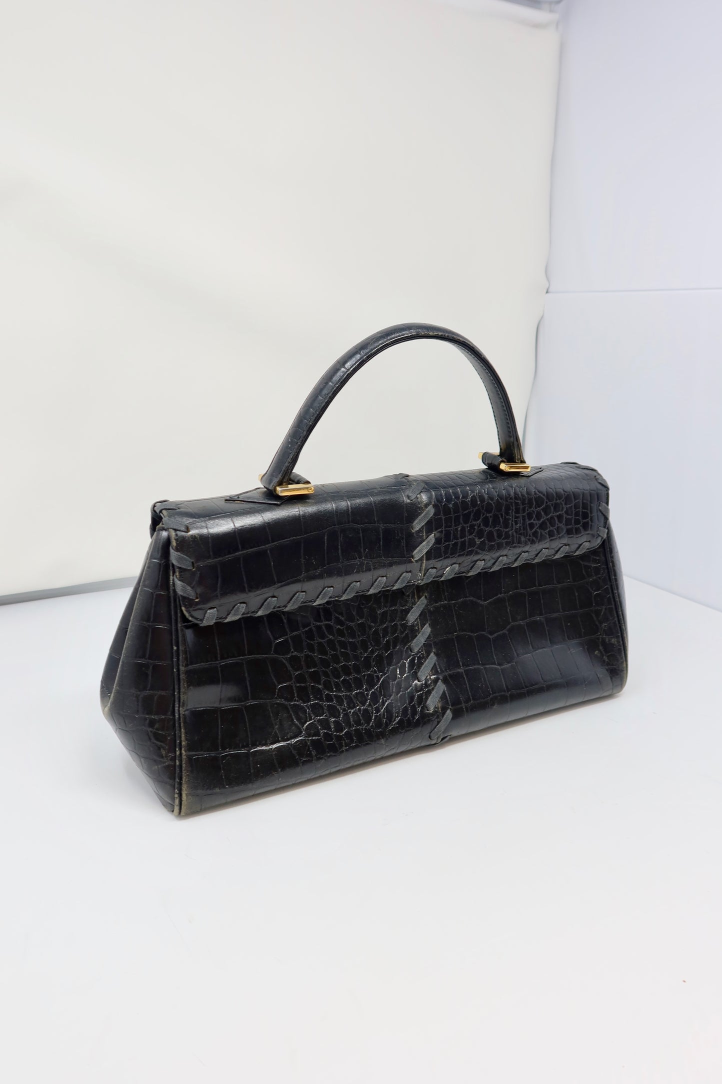 YSL Top Handle Bag Black