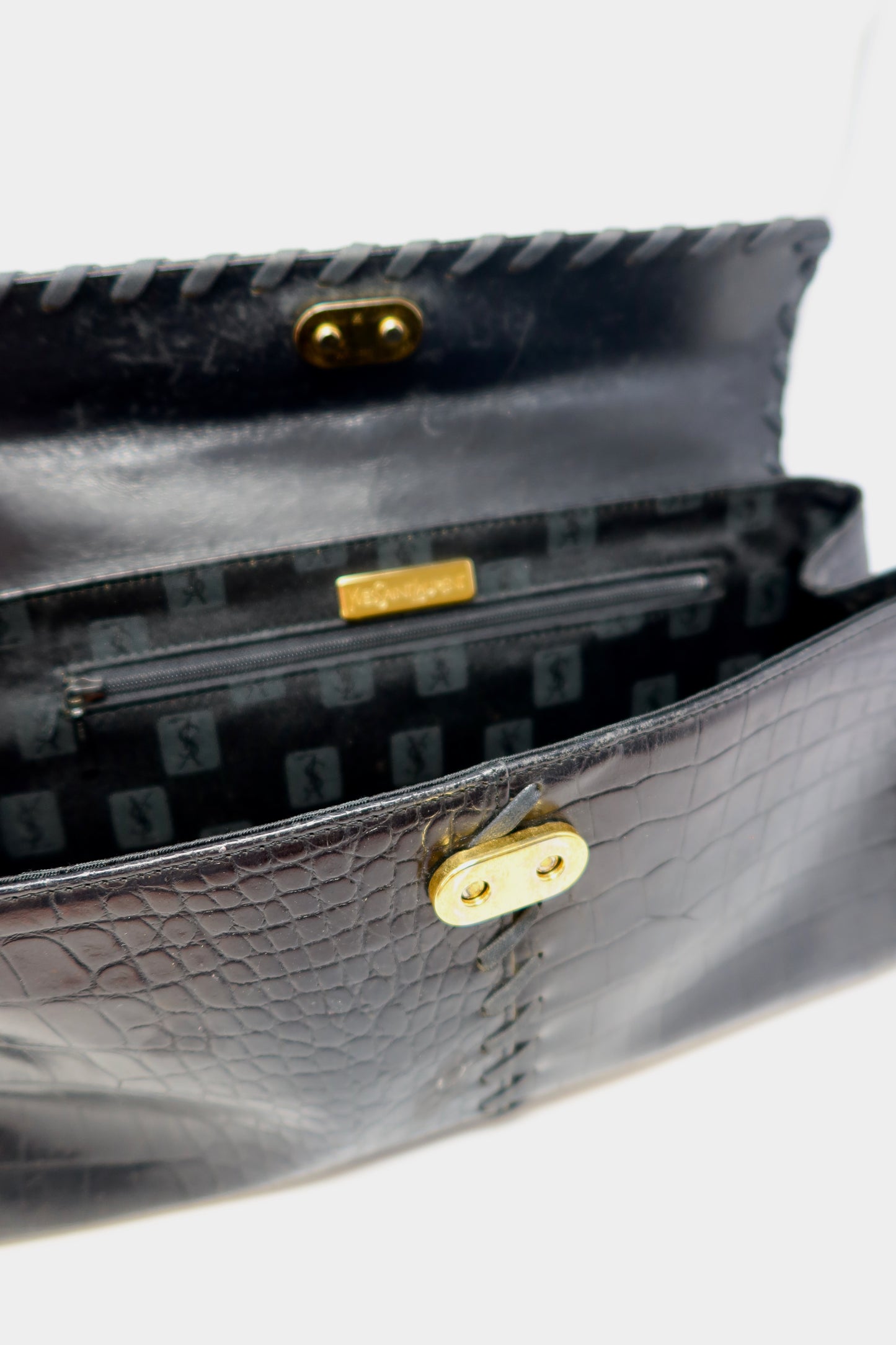 YSL Top Handle Bag Black