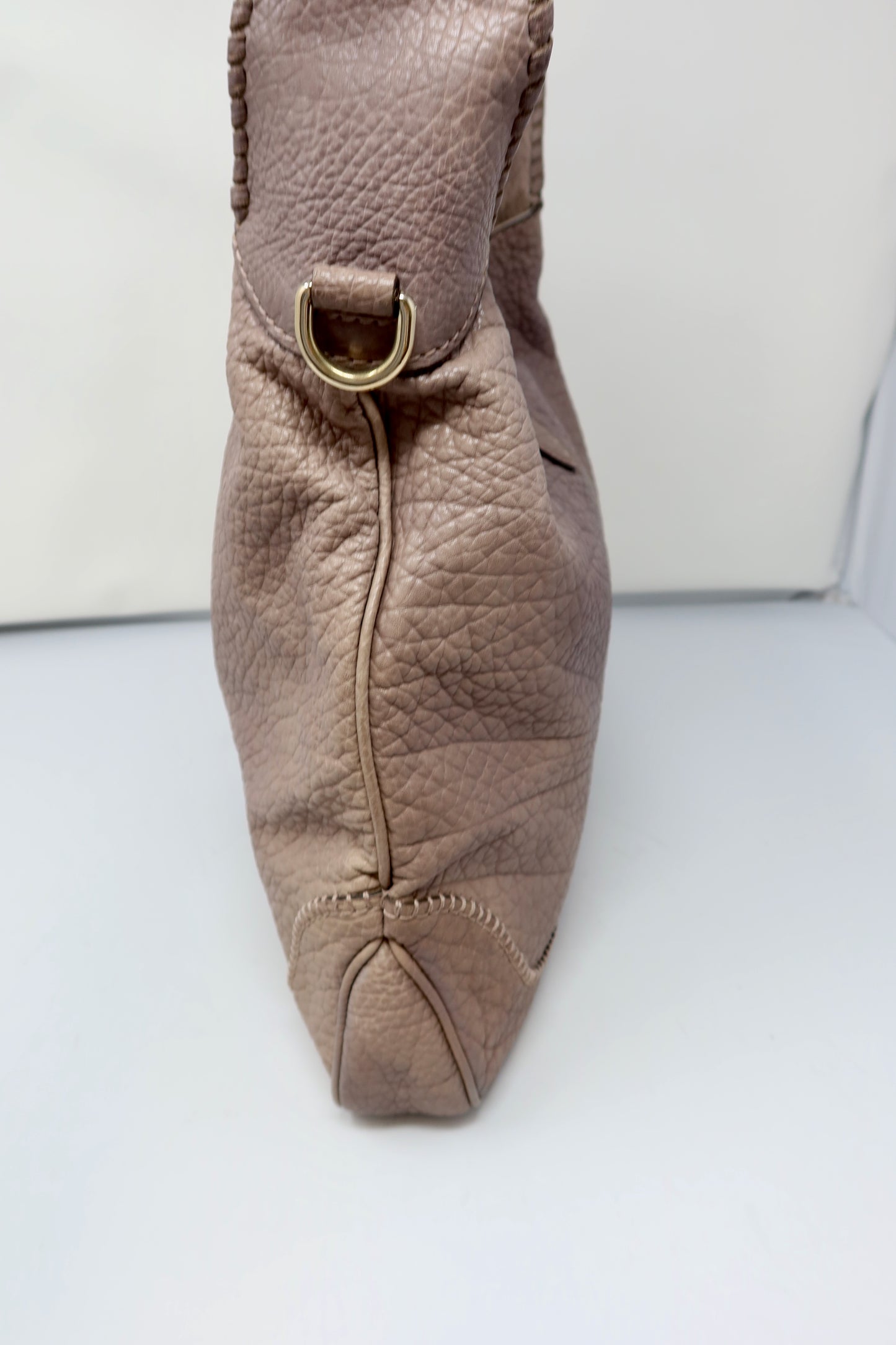 Gucci Hobo Jackie Grey Leather Shoulder Bag (comes with strap)