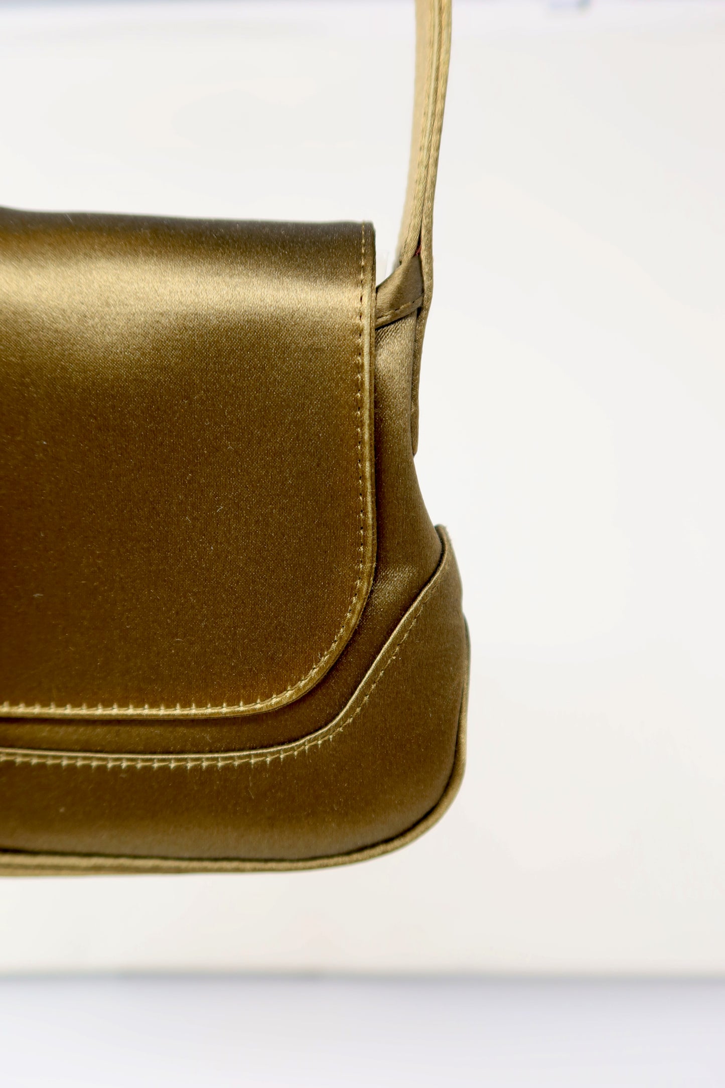 Gucci Tom Ford Era Mini Khaki Satin Jackie Bag