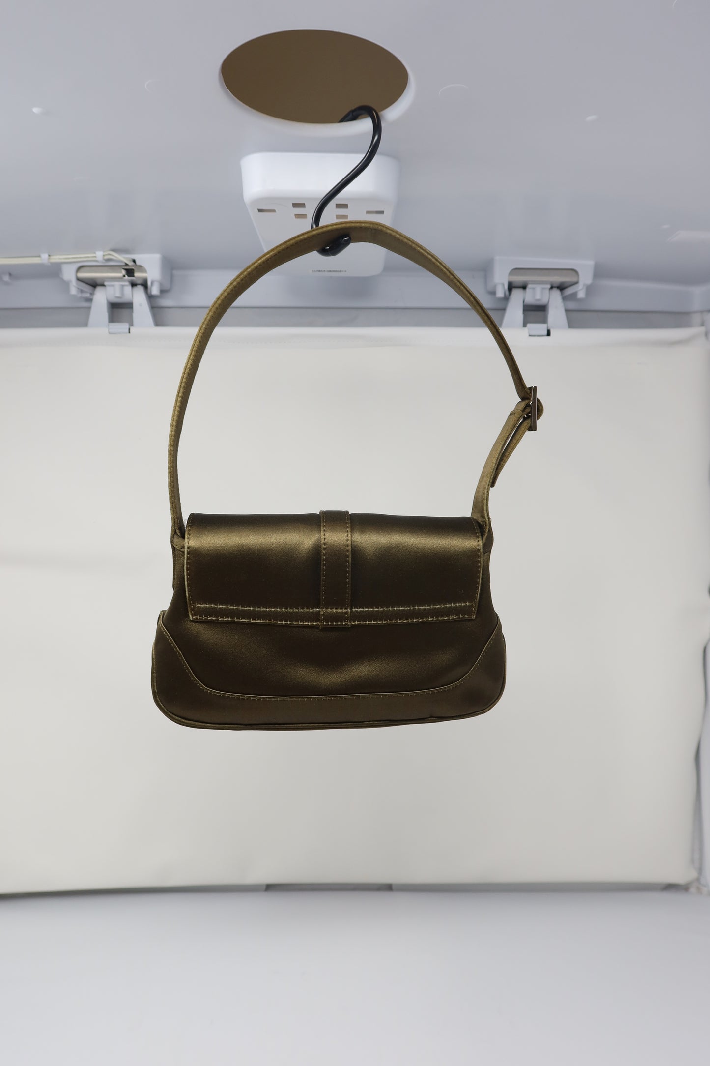 Gucci Tom Ford Era Mini Khaki Satin Jackie Bag