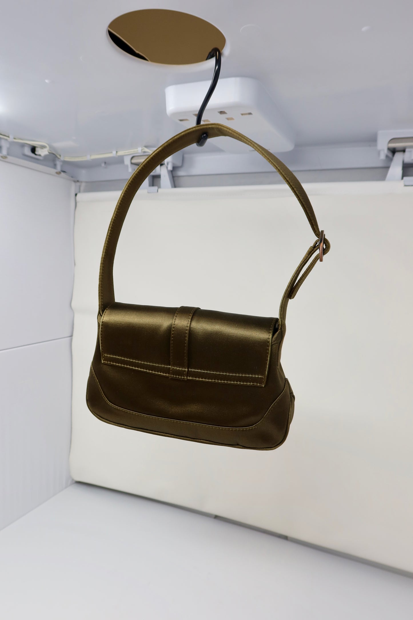 Gucci Tom Ford Era Mini Khaki Satin Jackie Bag