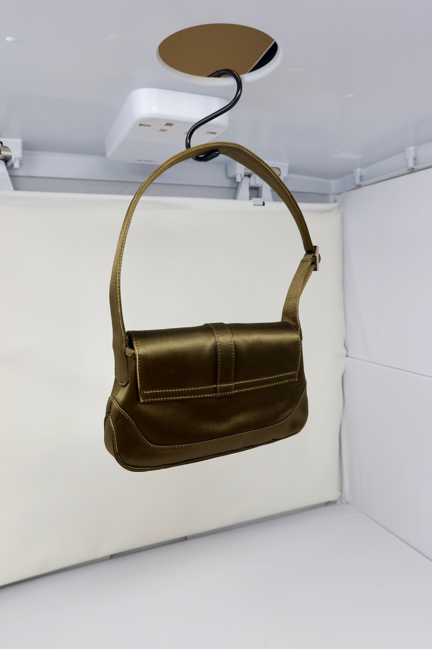 Gucci Tom Ford Era Mini Khaki Satin Jackie Bag