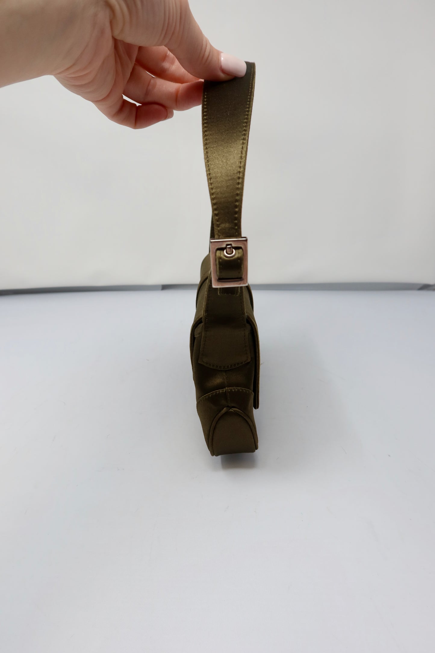 Gucci Tom Ford Era Mini Khaki Satin Jackie Bag