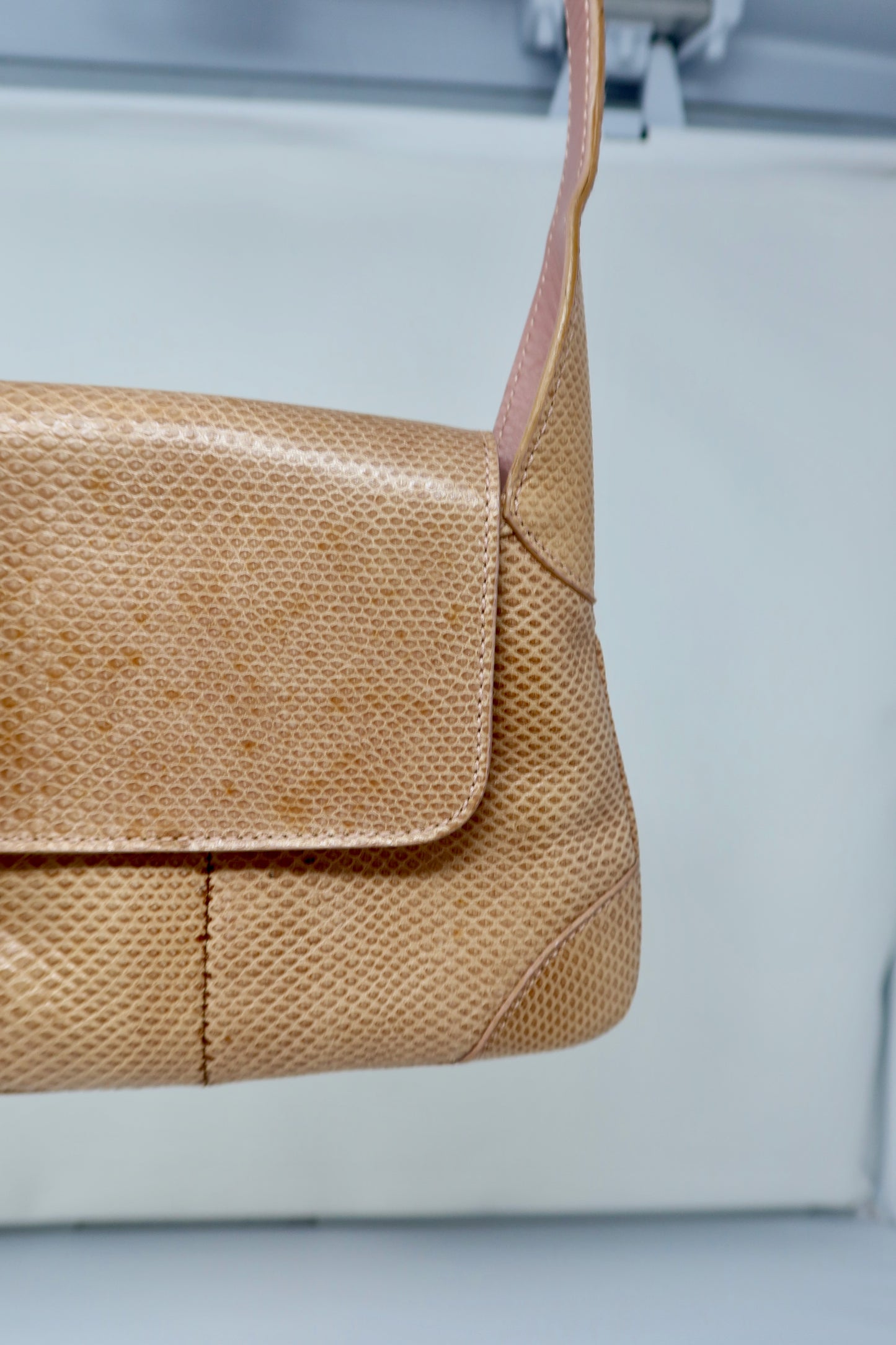 Gucci Lizard Mini Jackie Beige Shoulder Bag - Tom Ford Era