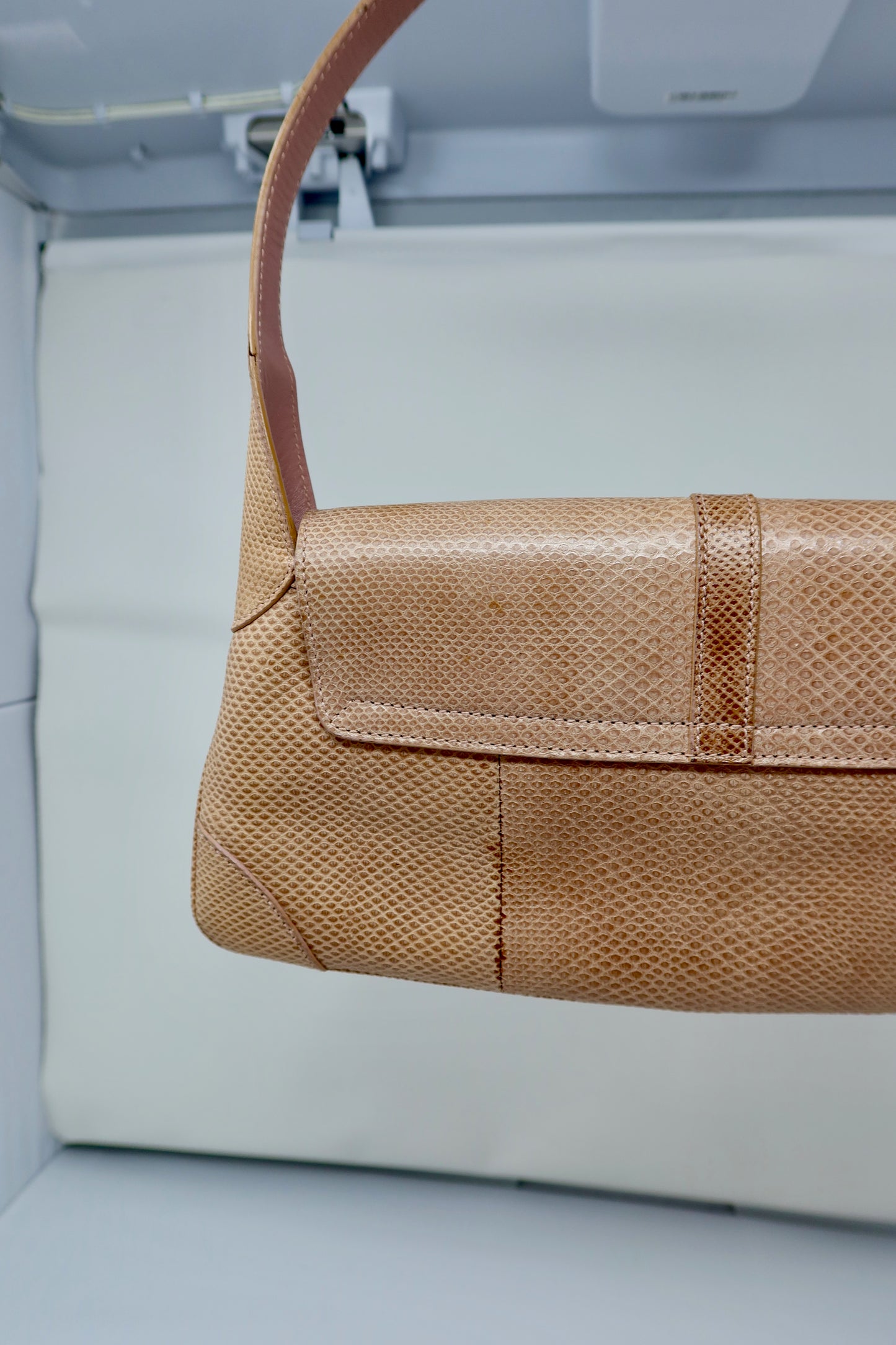 Gucci Lizard Mini Jackie Beige Shoulder Bag - Tom Ford Era