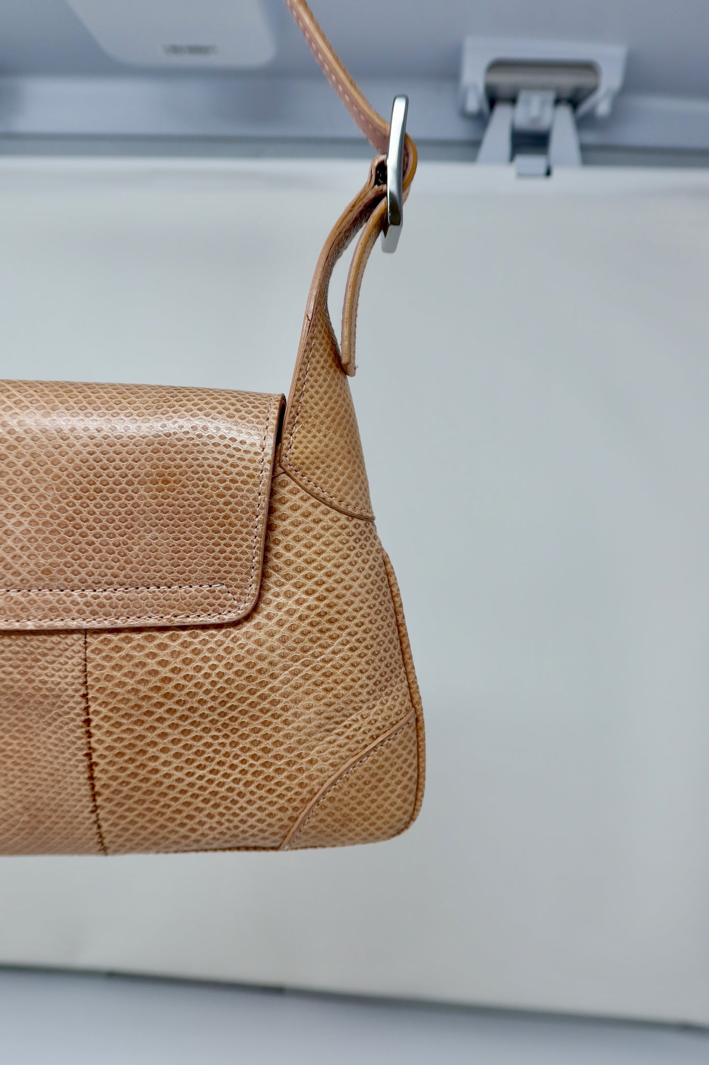 Gucci Lizard Mini Jackie Beige Shoulder Bag - Tom Ford Era