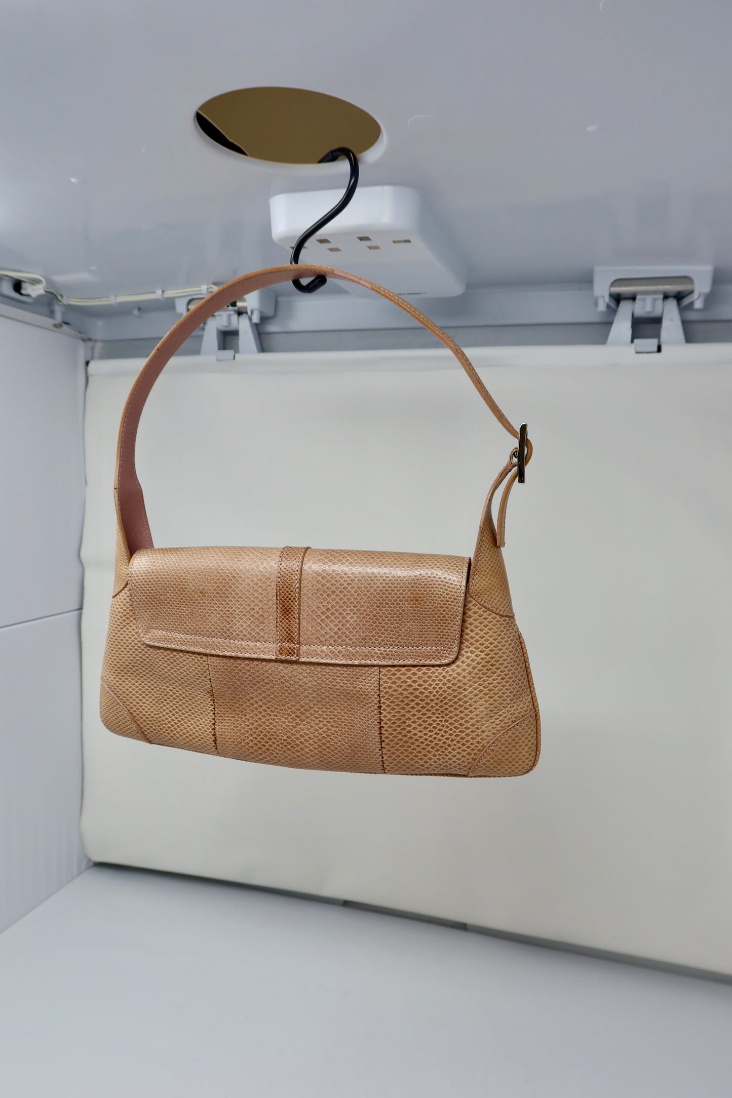 Gucci Lizard Mini Jackie Beige Shoulder Bag - Tom Ford Era