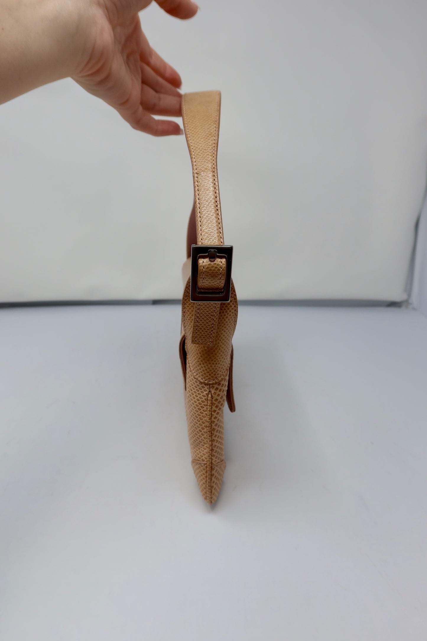 Gucci Lizard Mini Jackie Beige Shoulder Bag - Tom Ford Era