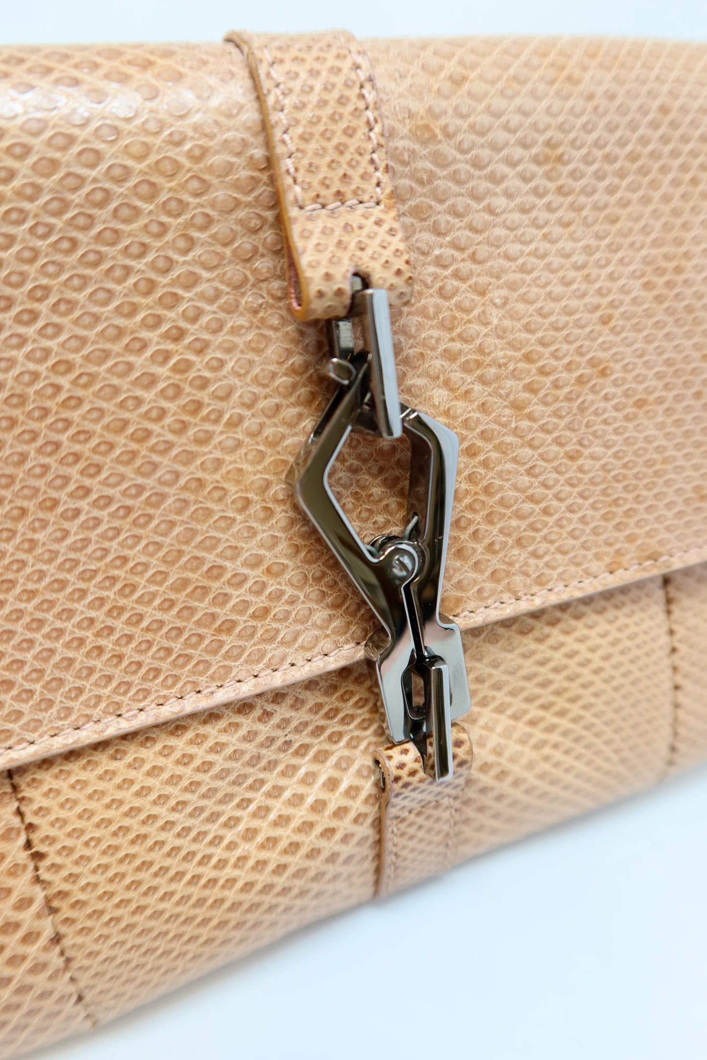 Gucci Lizard Mini Jackie Beige Shoulder Bag - Tom Ford Era