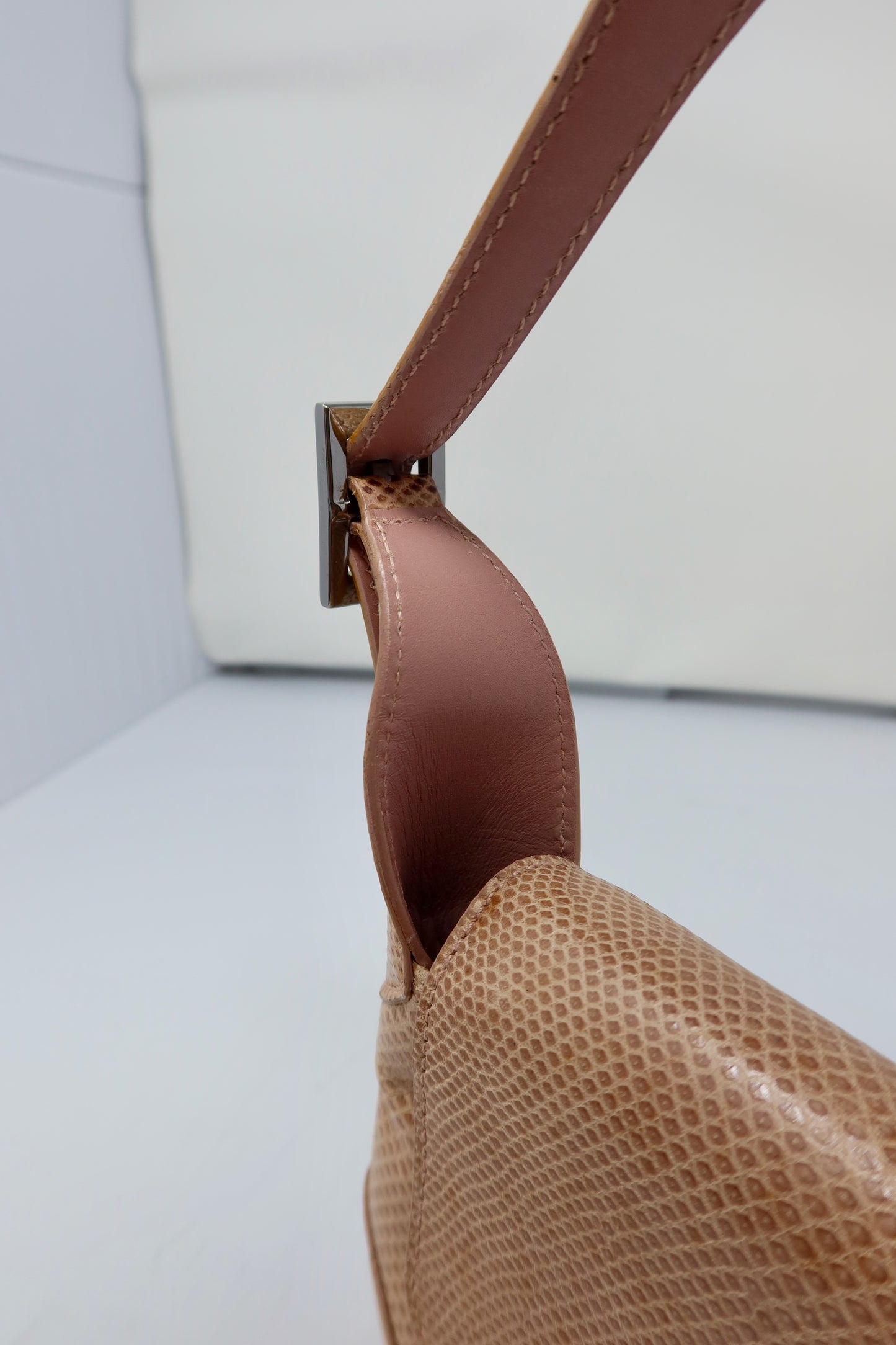 Gucci Lizard Mini Jackie Beige Shoulder Bag - Tom Ford Era