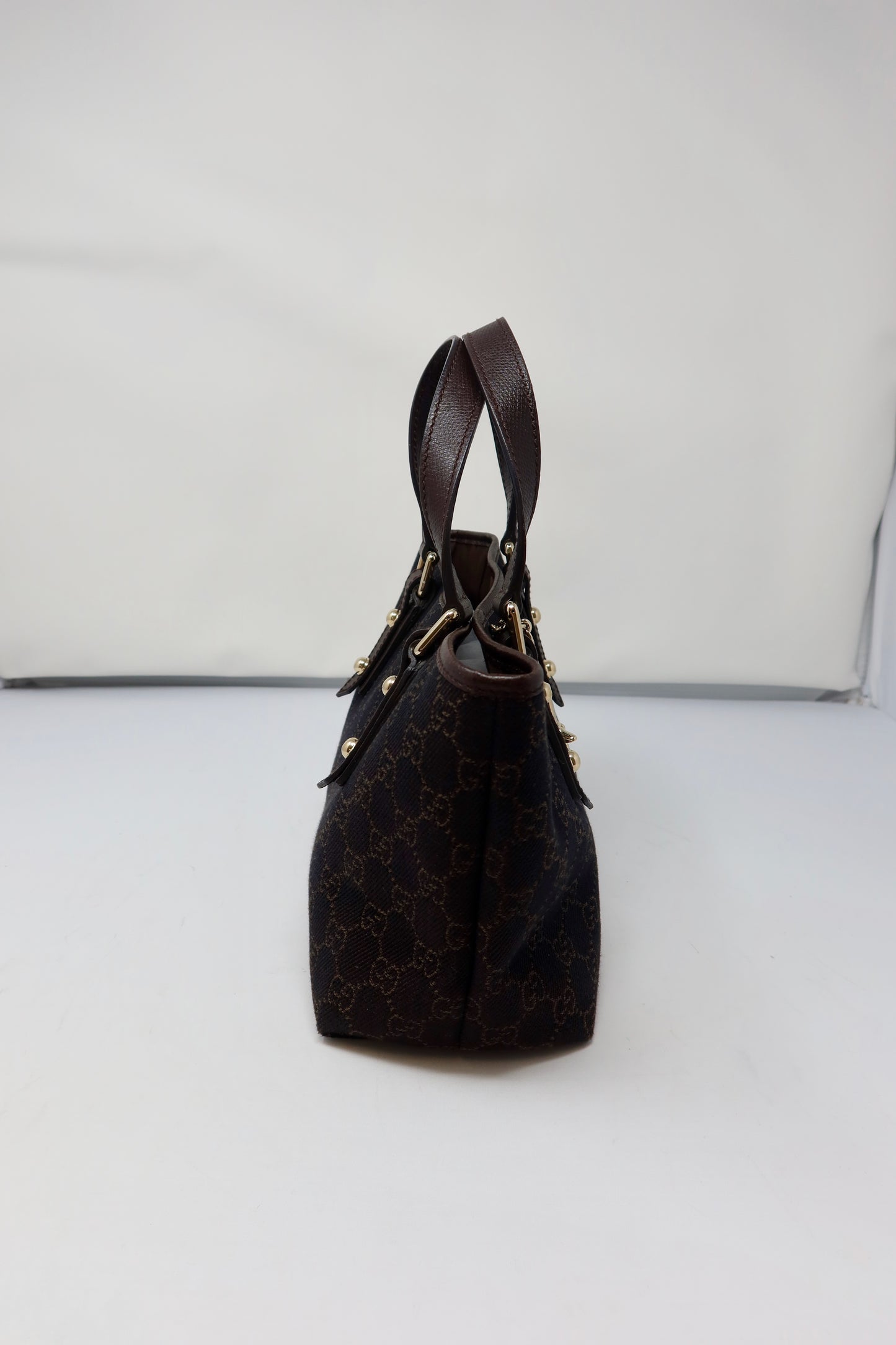 Gucci GG Canvas Dark Brown Mini Tote - Under $700