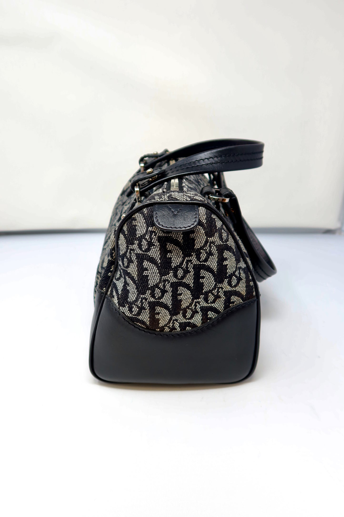 Dior Trotter Canvas Mini Boston Bag Black