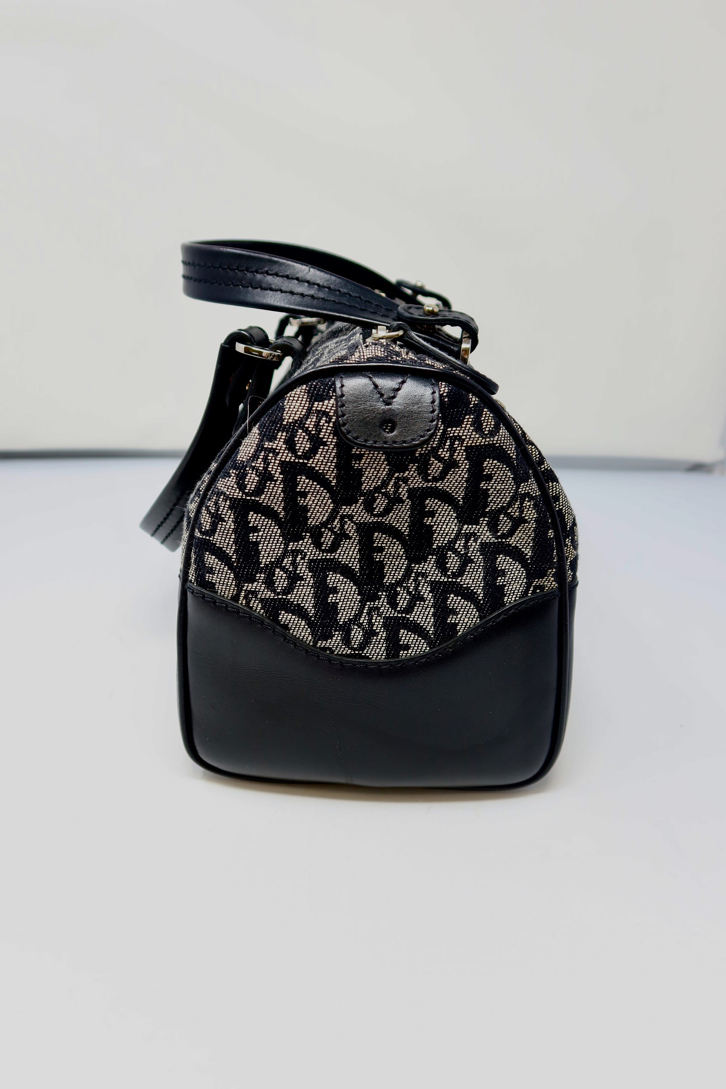 Dior Trotter Canvas Mini Boston Bag Black