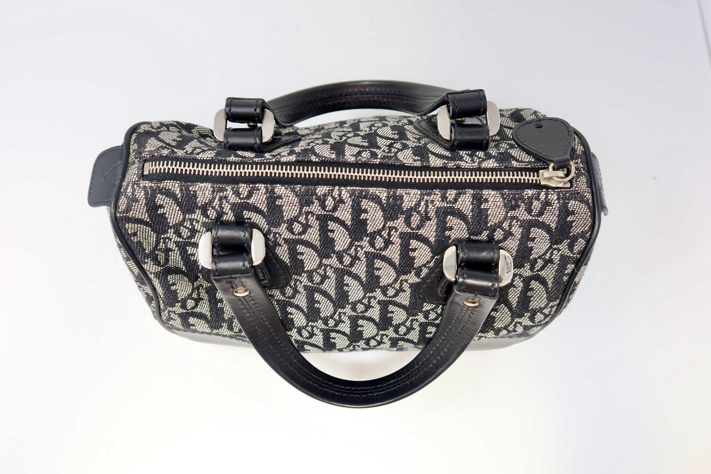 Dior Trotter Canvas Mini Boston Bag Black