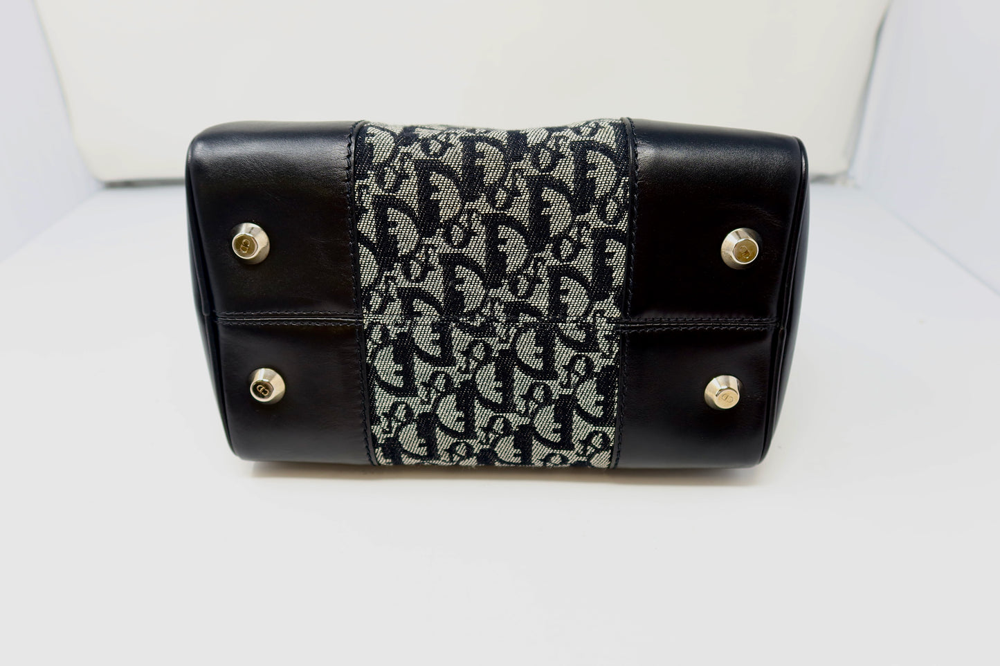 Dior Trotter Canvas Mini Boston Bag Black