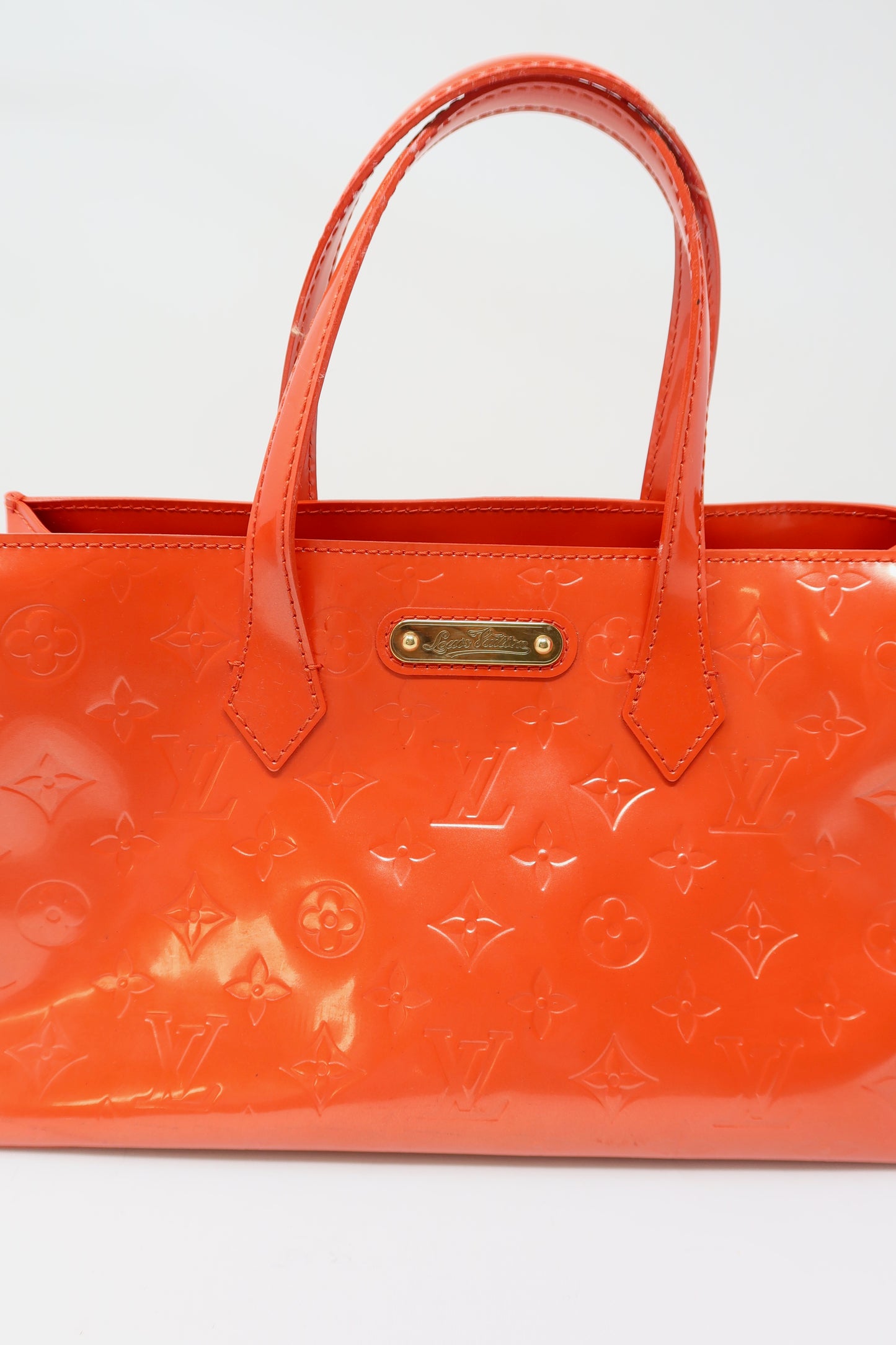 Louis Vuitton Monogram Vernis Wilshire Orange