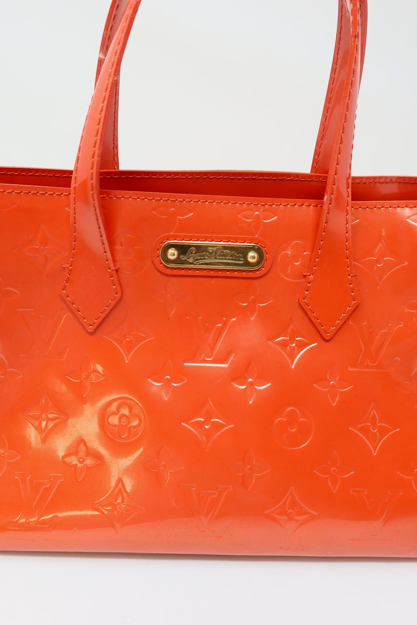Louis Vuitton Monogram Vernis Wilshire Orange