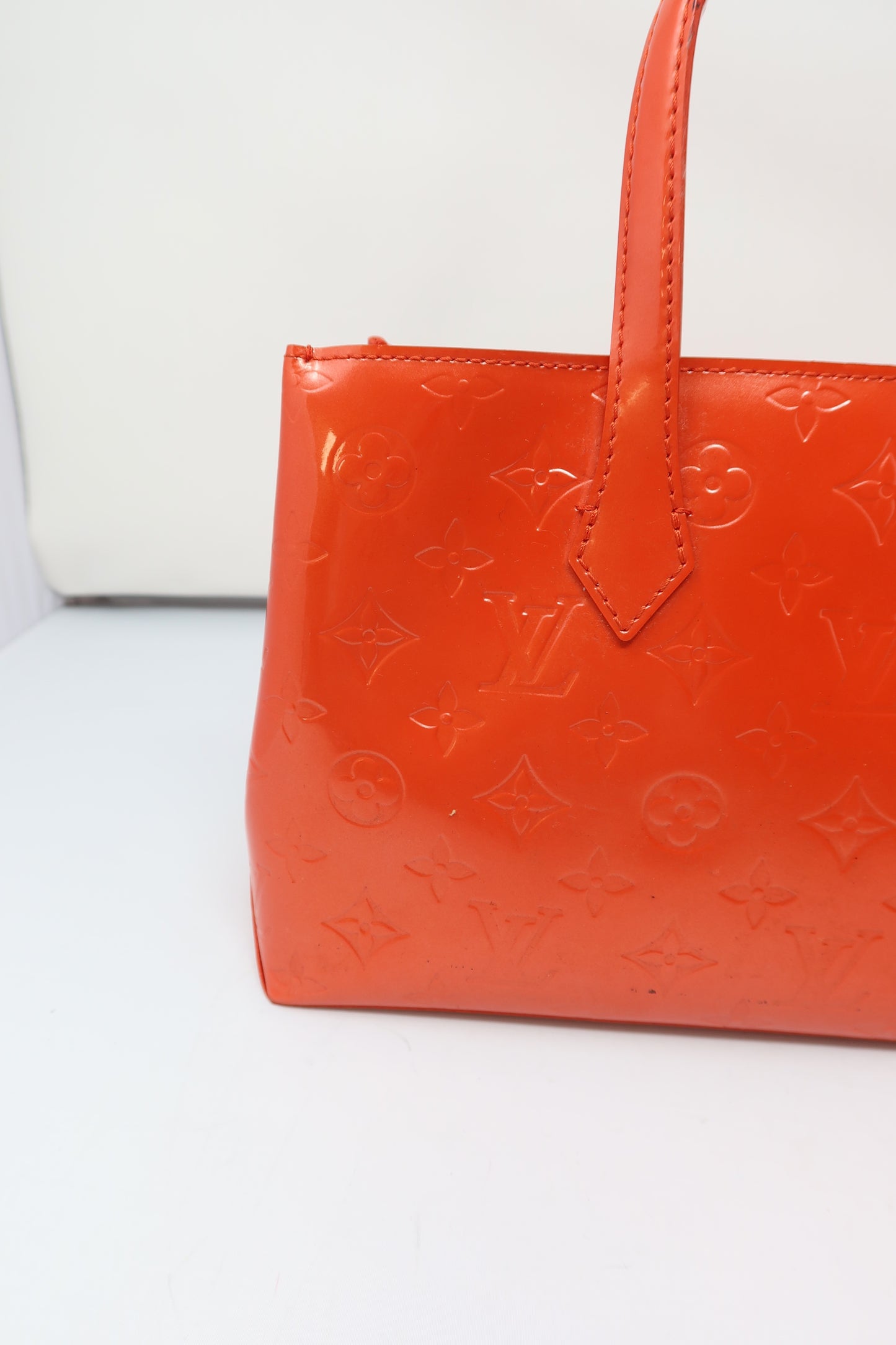 Louis Vuitton Monogram Vernis Wilshire Orange