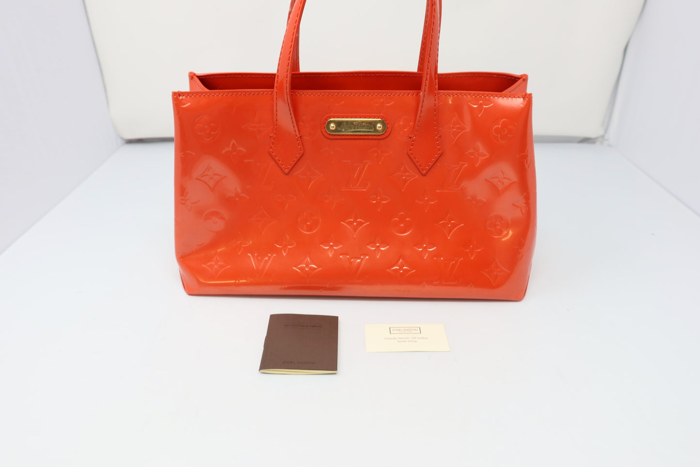 Louis Vuitton Monogram Vernis Wilshire Orange