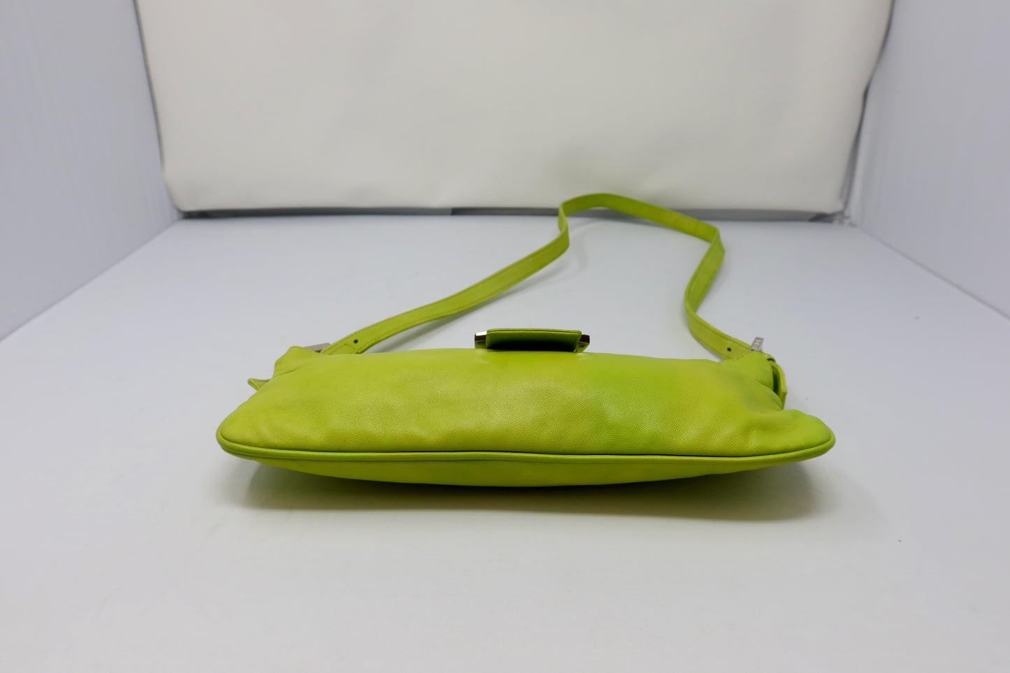 Fendi Lime Green Skinny Baguette Shoulder Bag