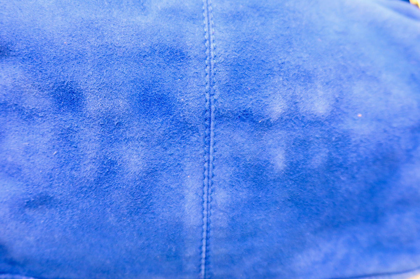 Fendi Baguette Blue Suede