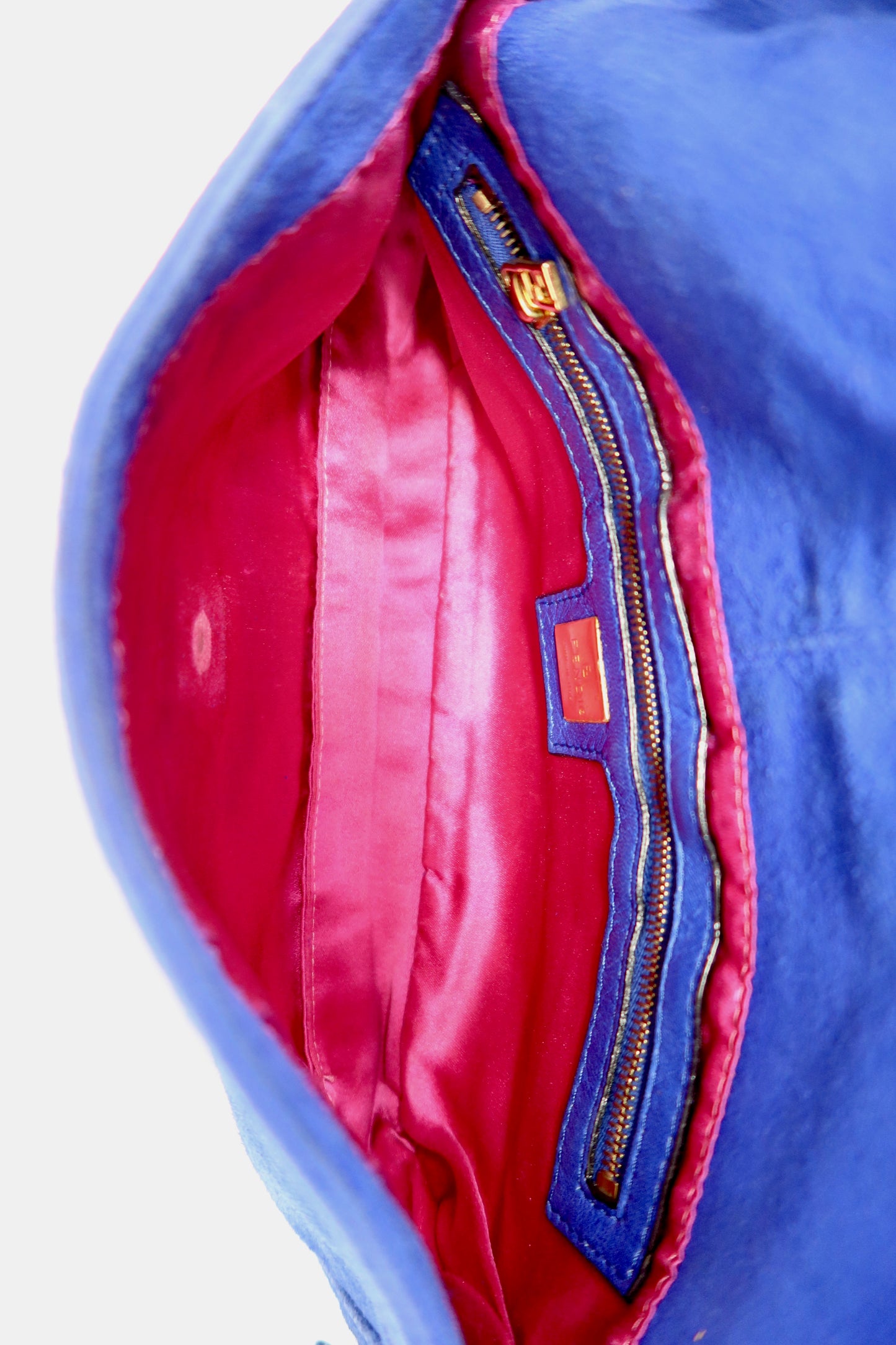 Fendi Baguette Blue Suede