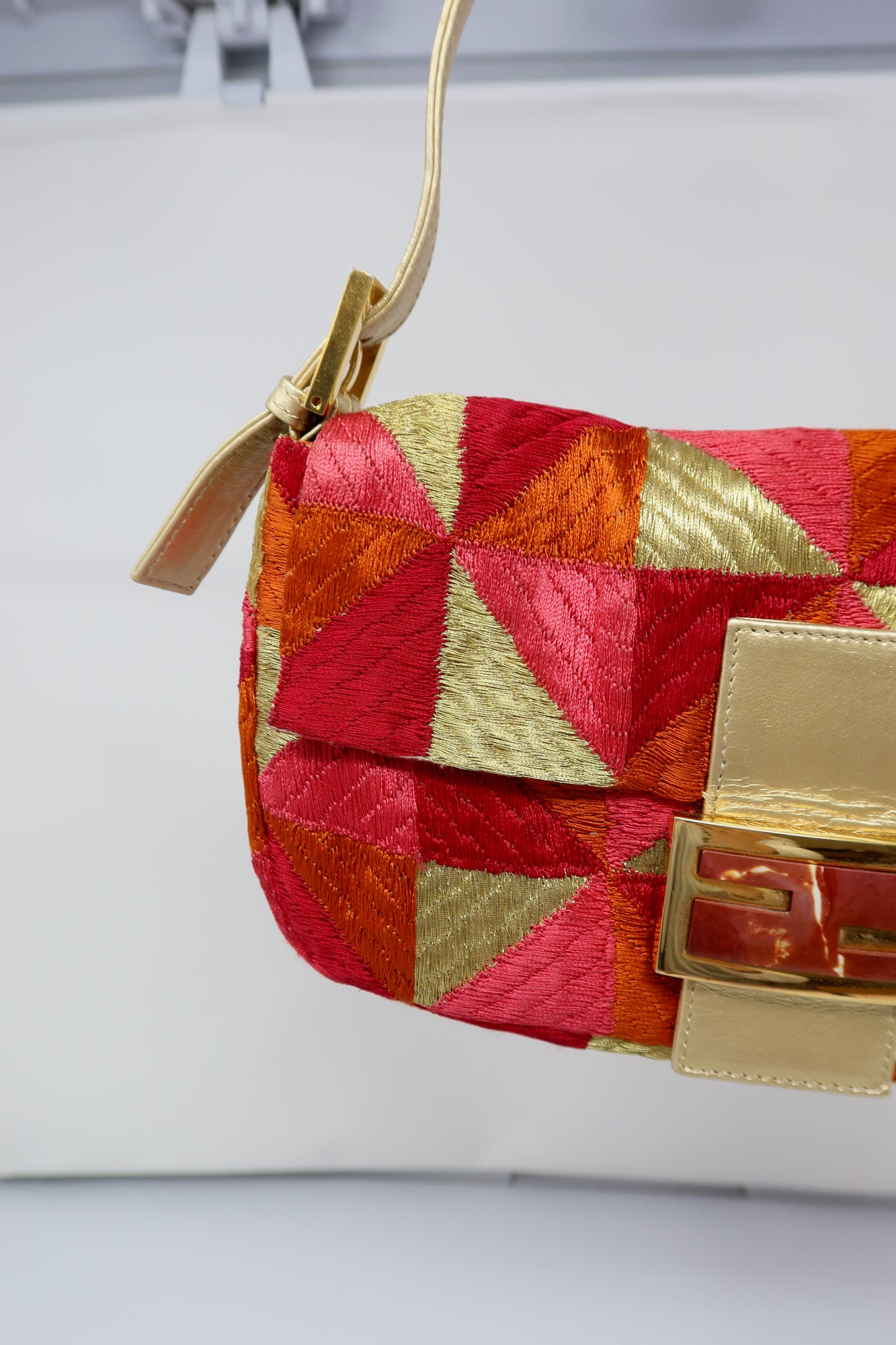 Fendi Baguette Patchwork Multi Color