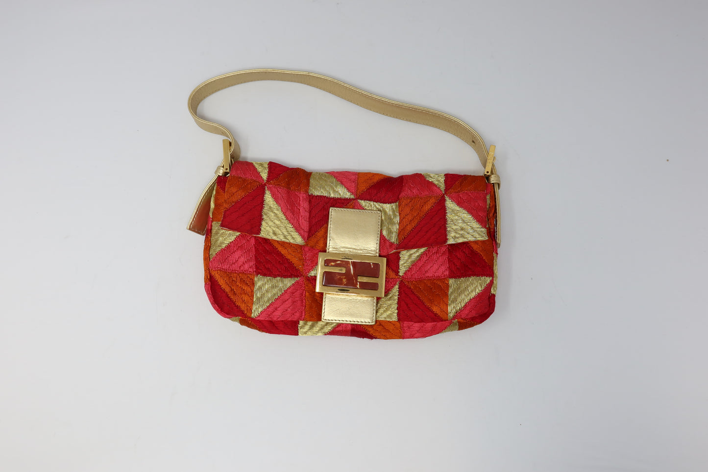 Fendi Baguette Patchwork Multi Color