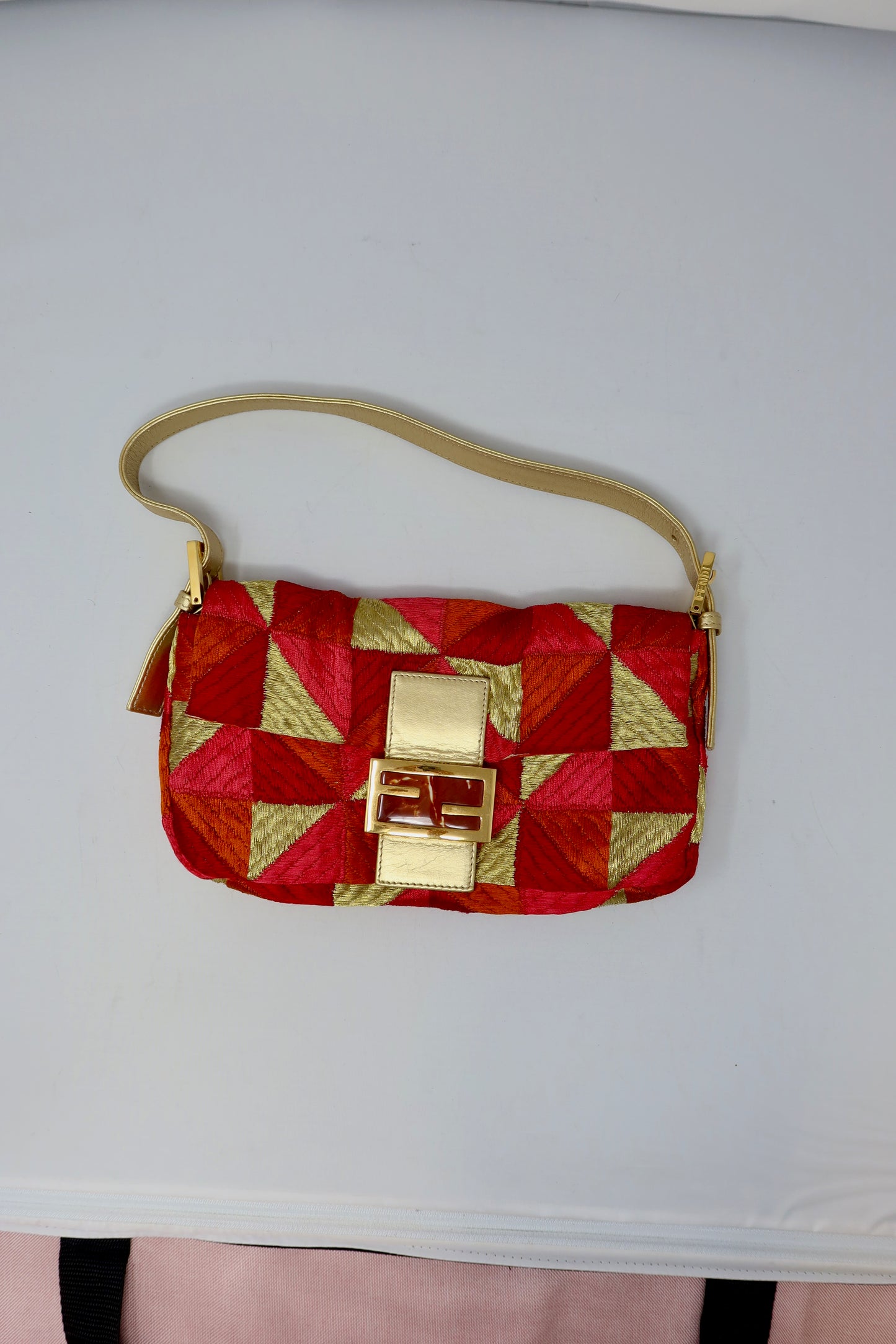 Fendi Baguette Patchwork Multi Color
