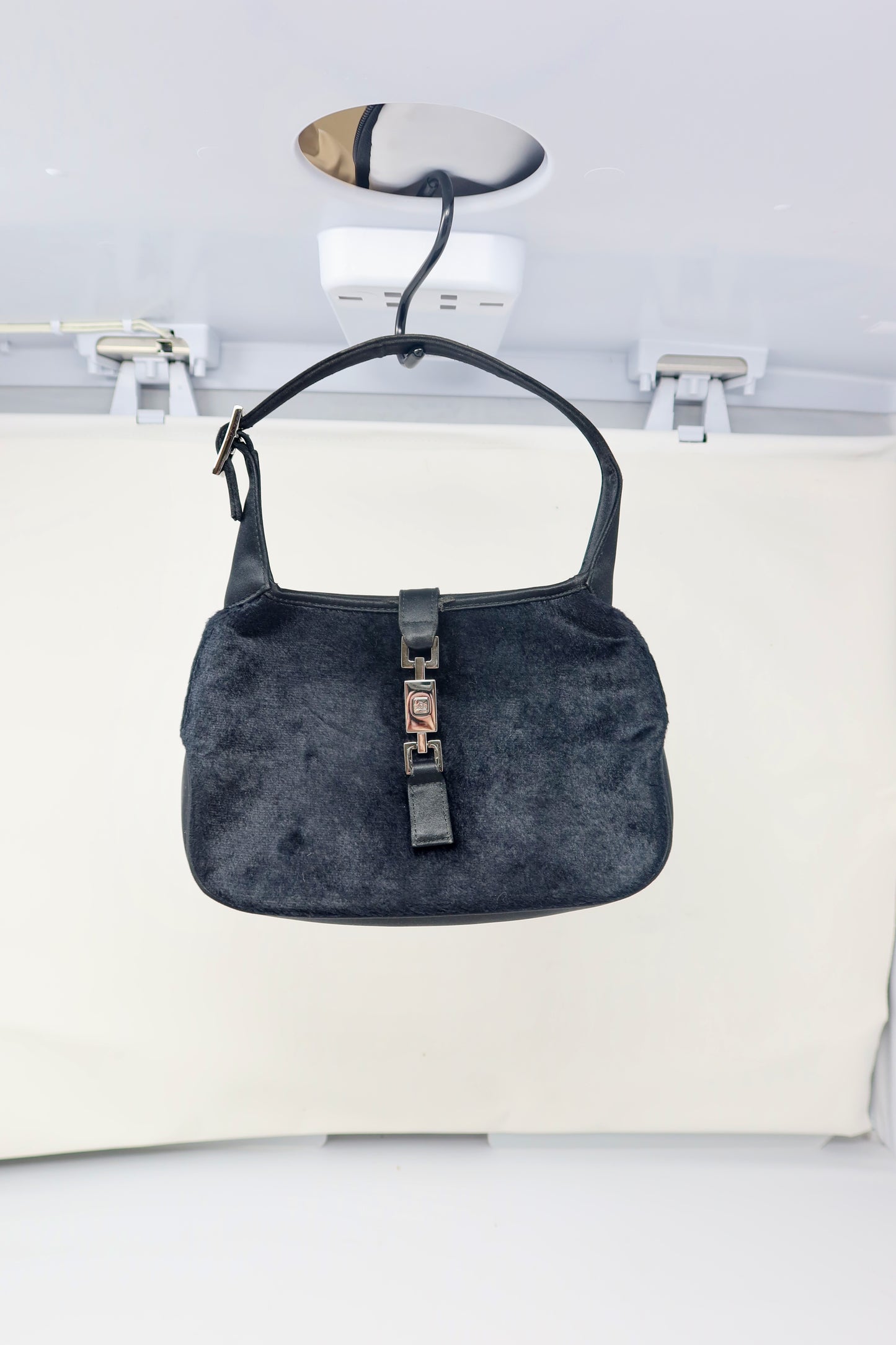 Gucci Tom Ford Era Mini Jackie Black Pony Hair