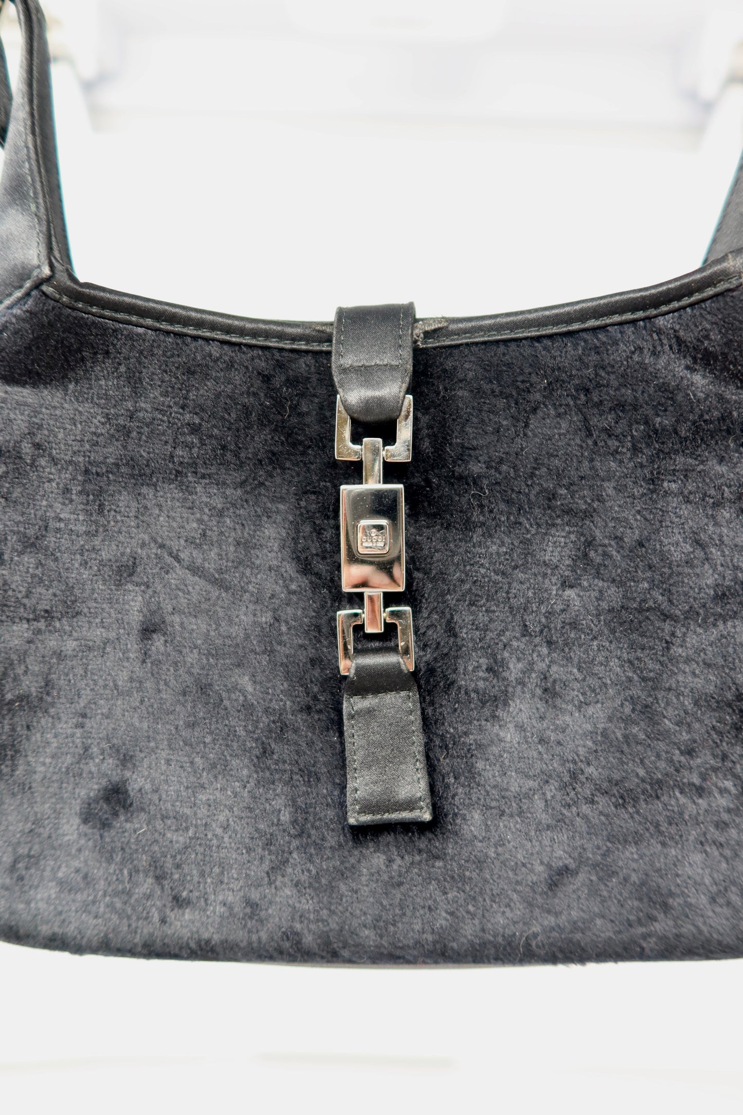 Gucci Tom Ford Era Mini Jackie Black Pony Hair