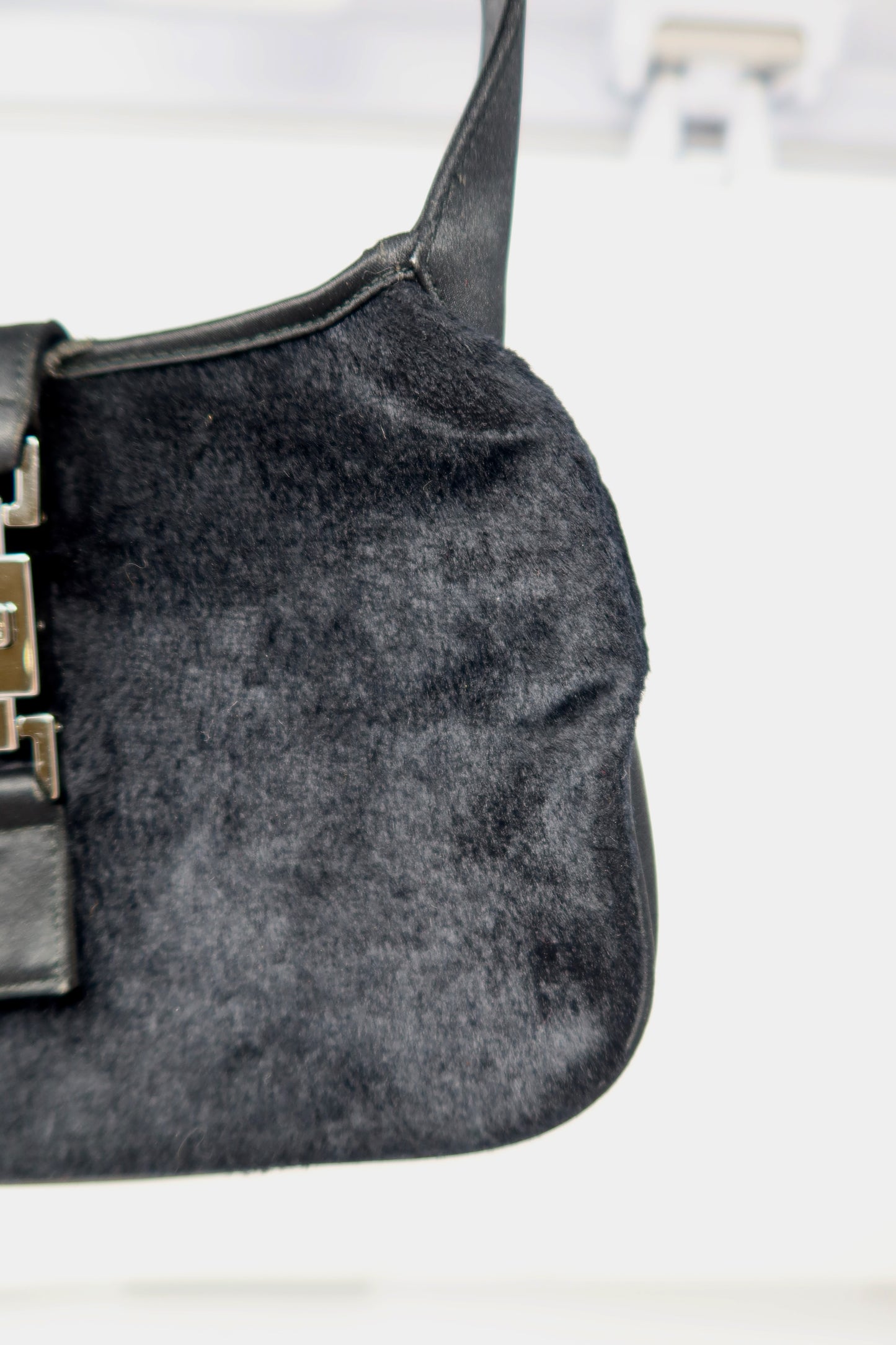 Gucci Tom Ford Era Mini Jackie Black Pony Hair