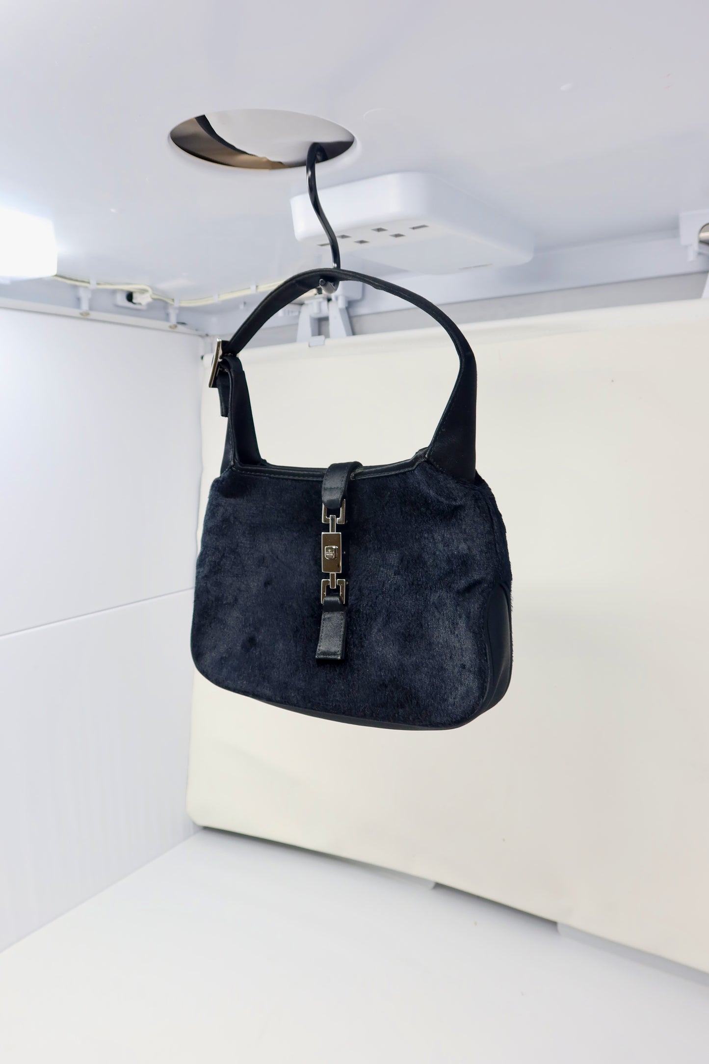 Gucci Tom Ford Era Mini Jackie Black Pony Hair