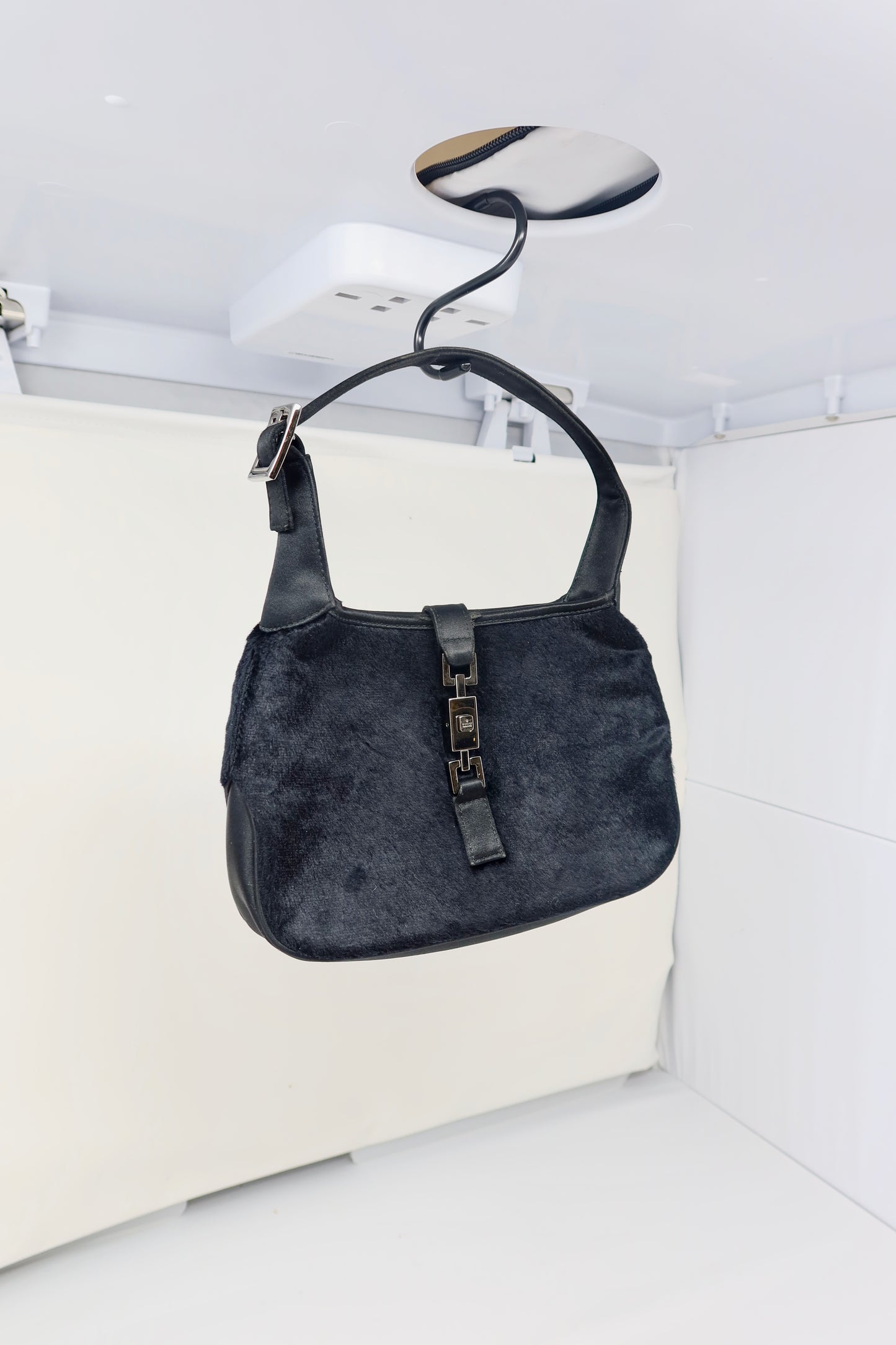 Gucci Tom Ford Era Mini Jackie Black Pony Hair