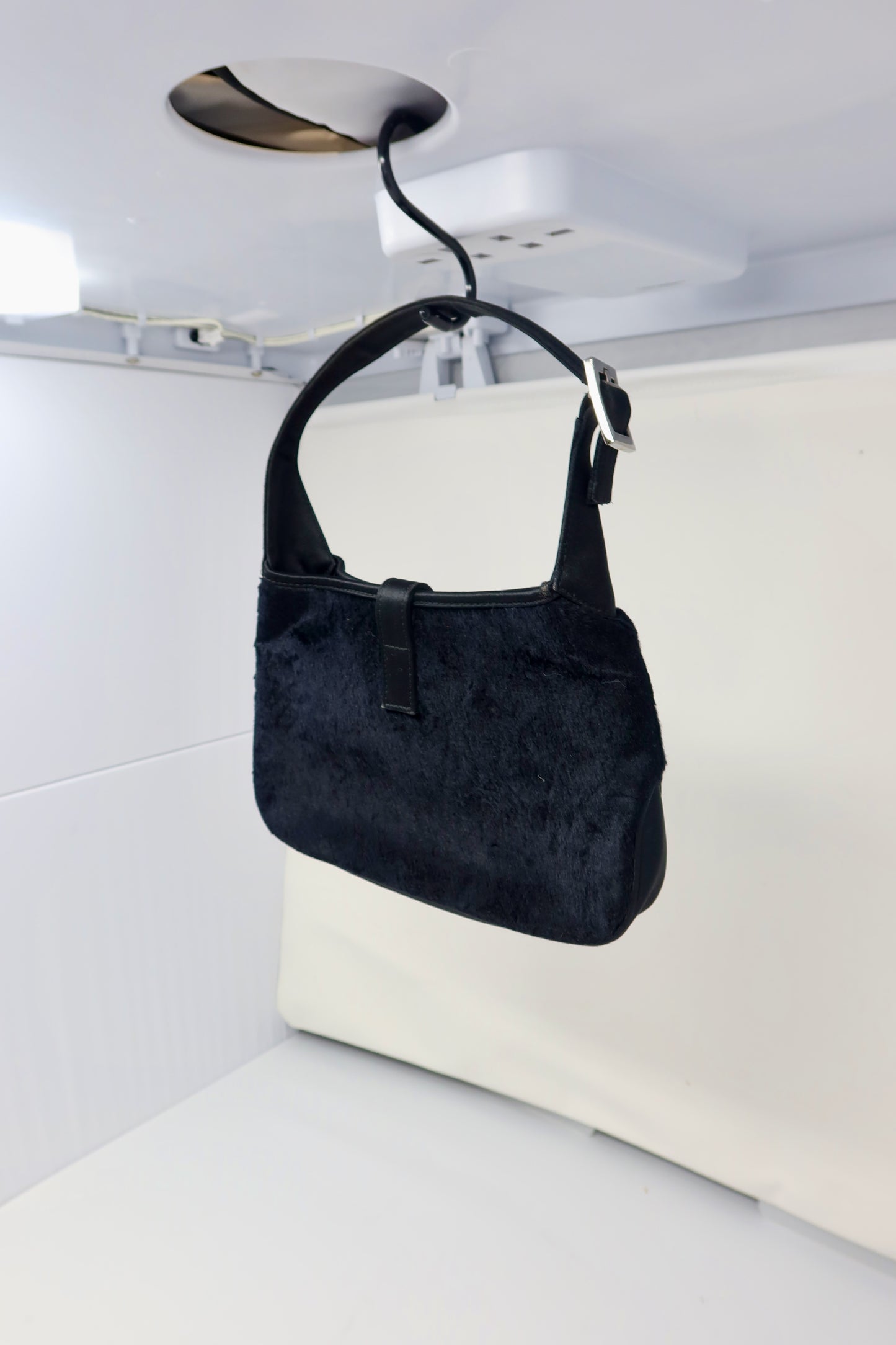 Gucci Tom Ford Era Mini Jackie Black Pony Hair