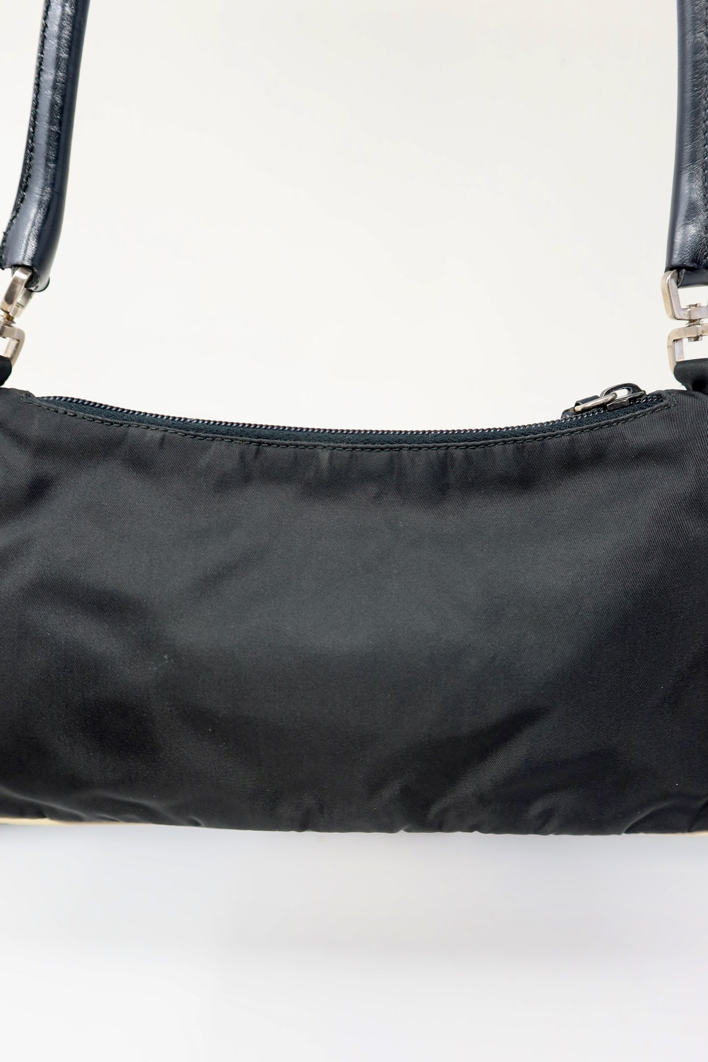 Prada Tessuto Rose Appliqué Shoulder Bag