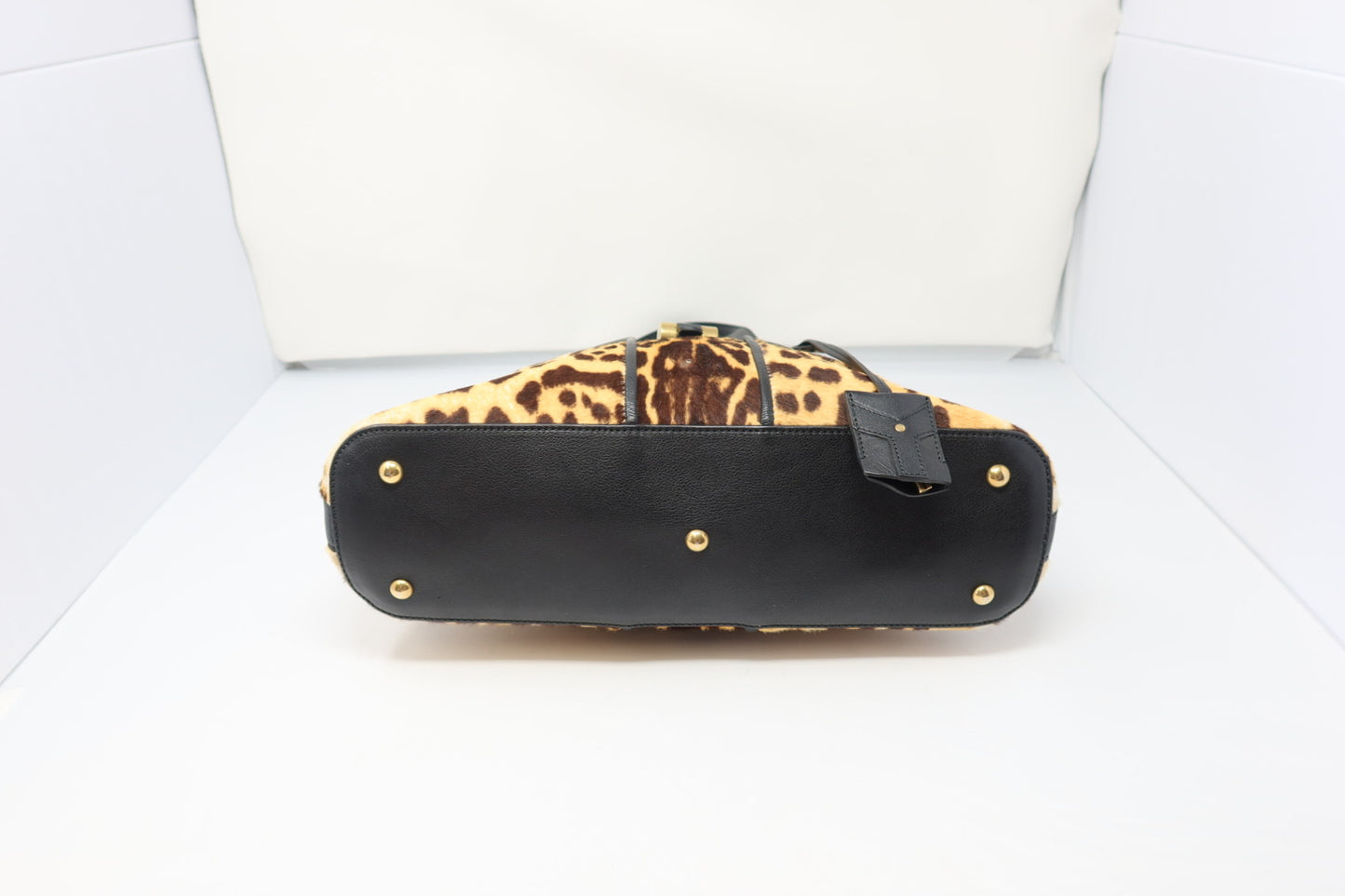YSL Muse Leopard Print Ponyhair Handbag