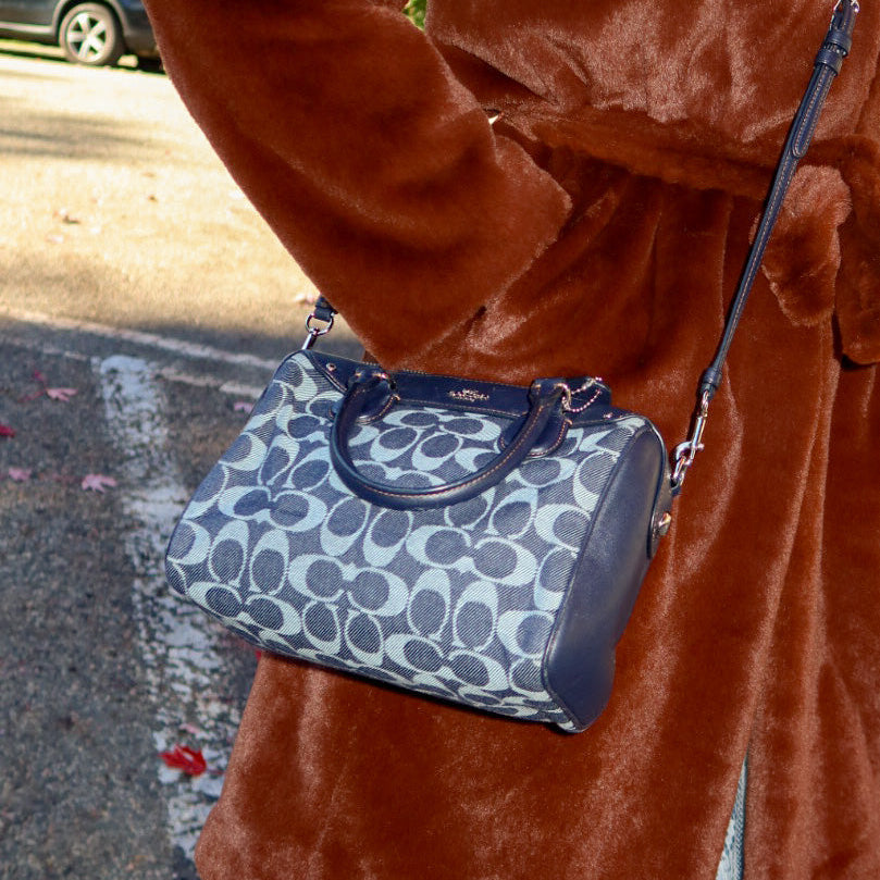 Coach Monogram Denim Leather 2Way Bag – Seven Moods