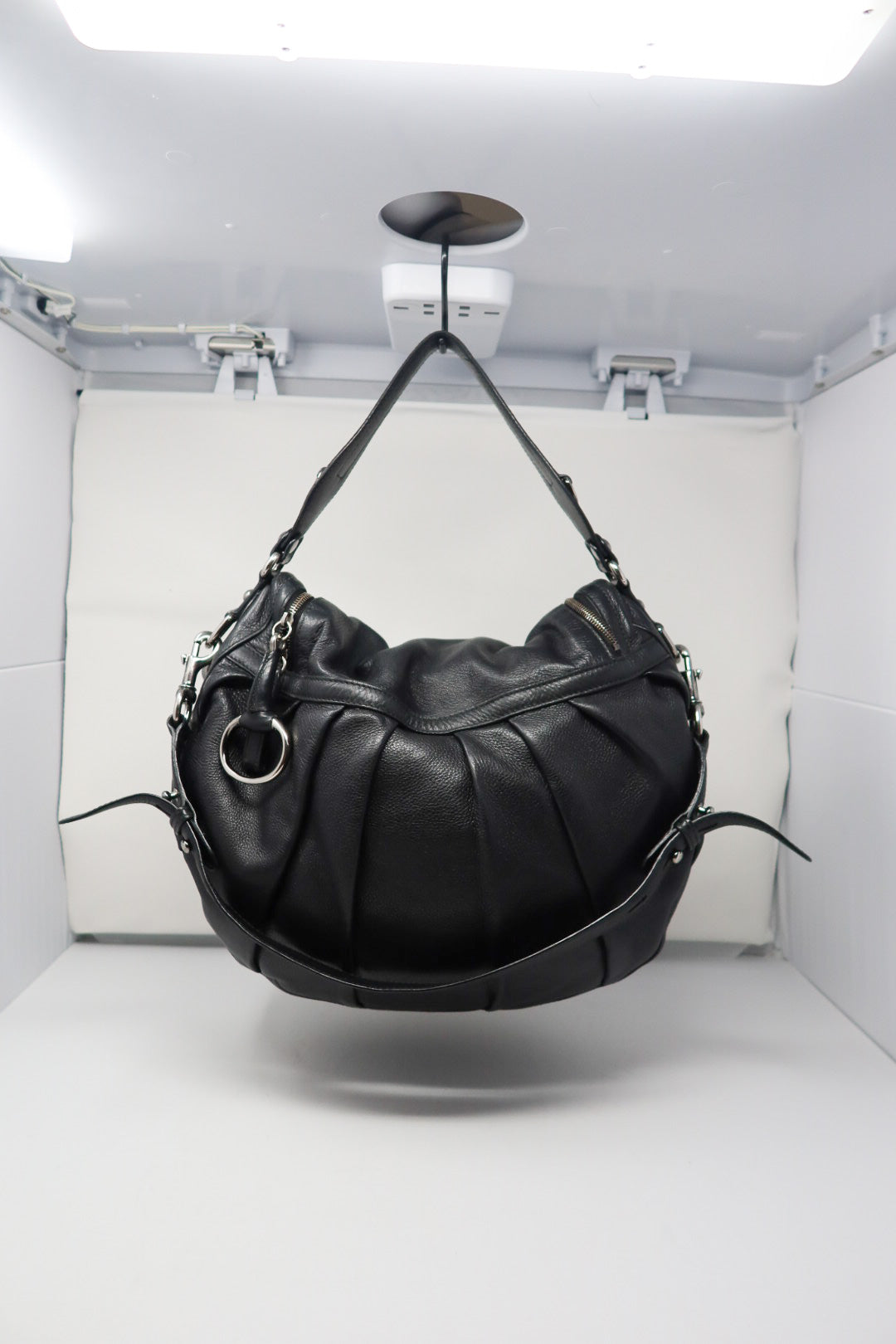 Gucci Black Leather Hobo