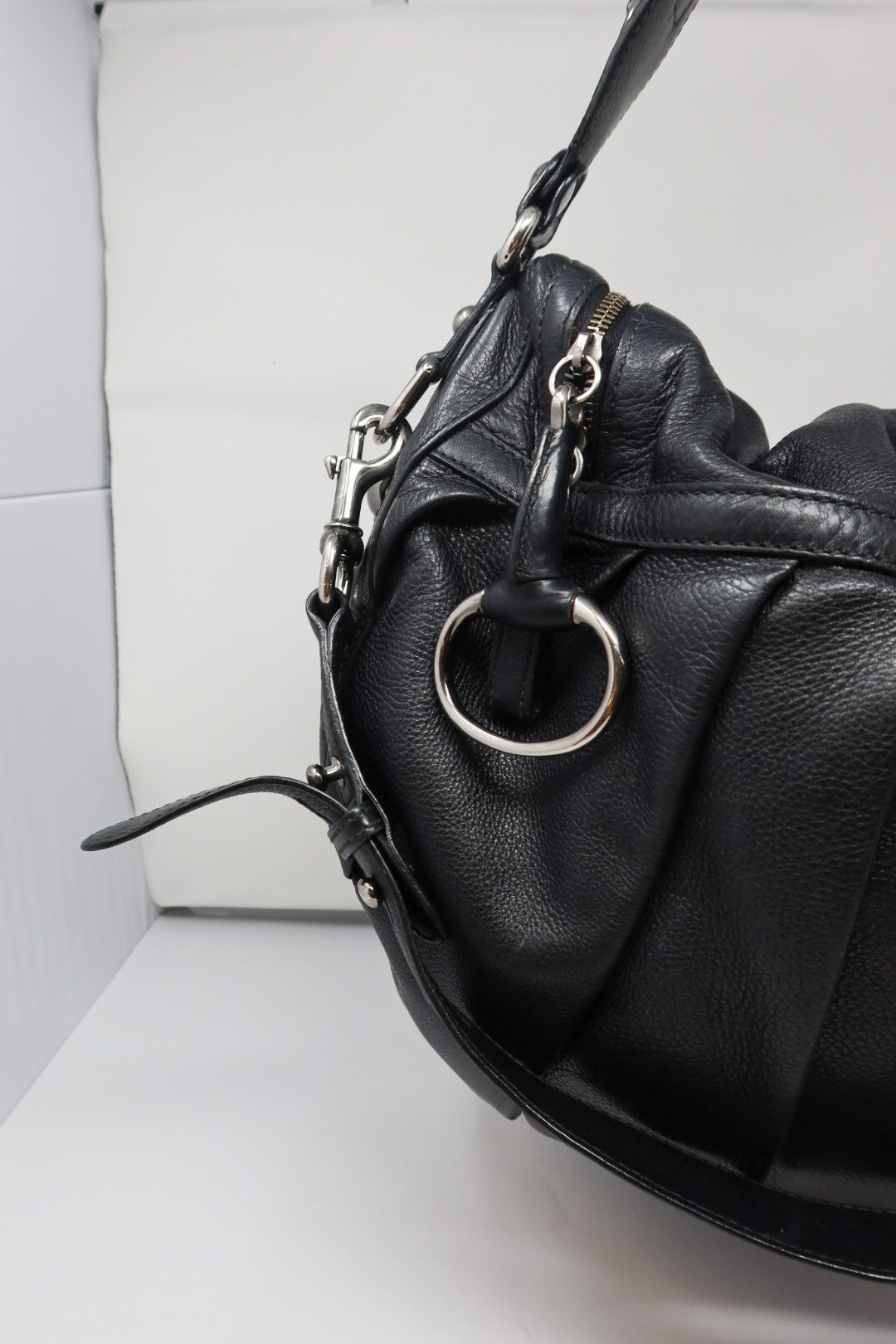 Gucci Black Leather Hobo