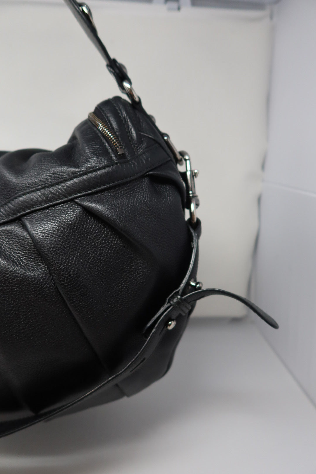 Gucci Black Leather Hobo