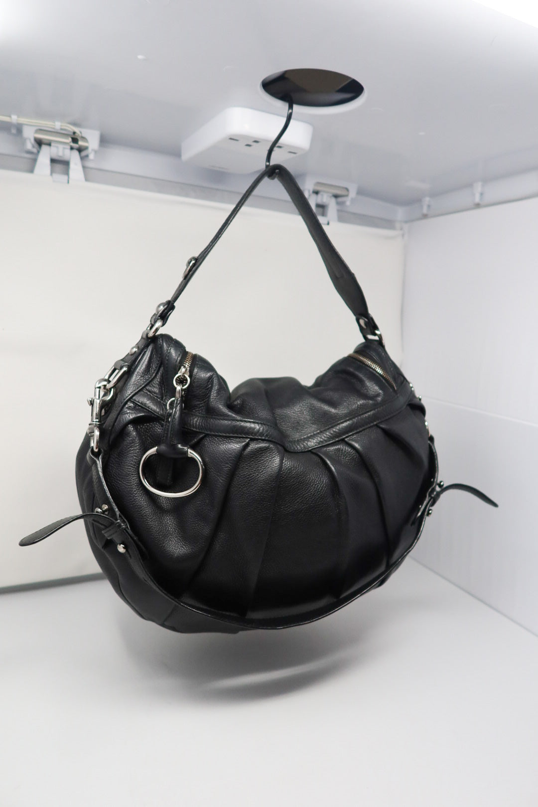 Gucci Black Leather Hobo