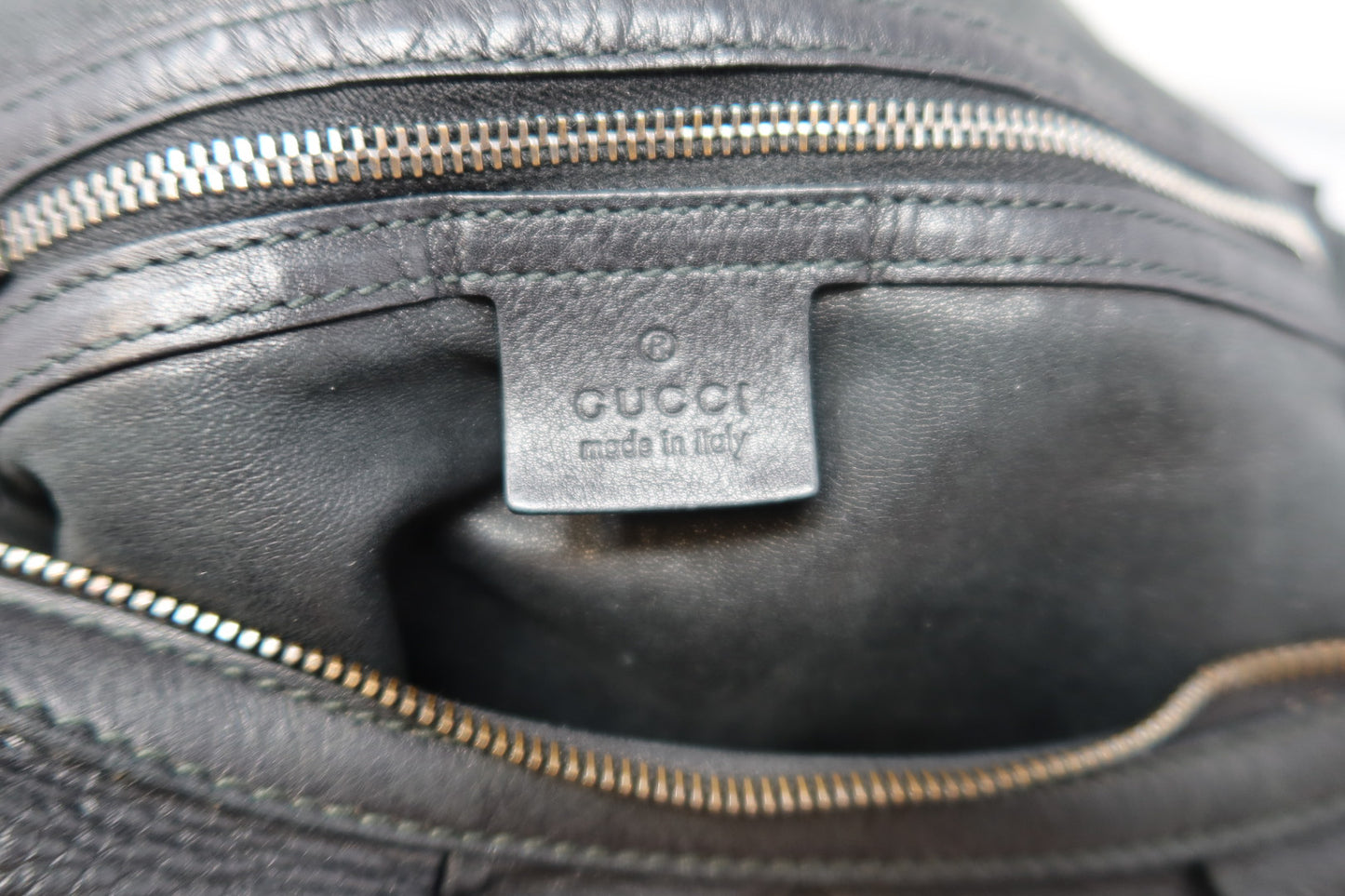Gucci Black Leather Hobo