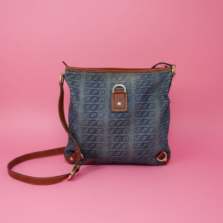 Gucci Abbey GG Denim Crossbody