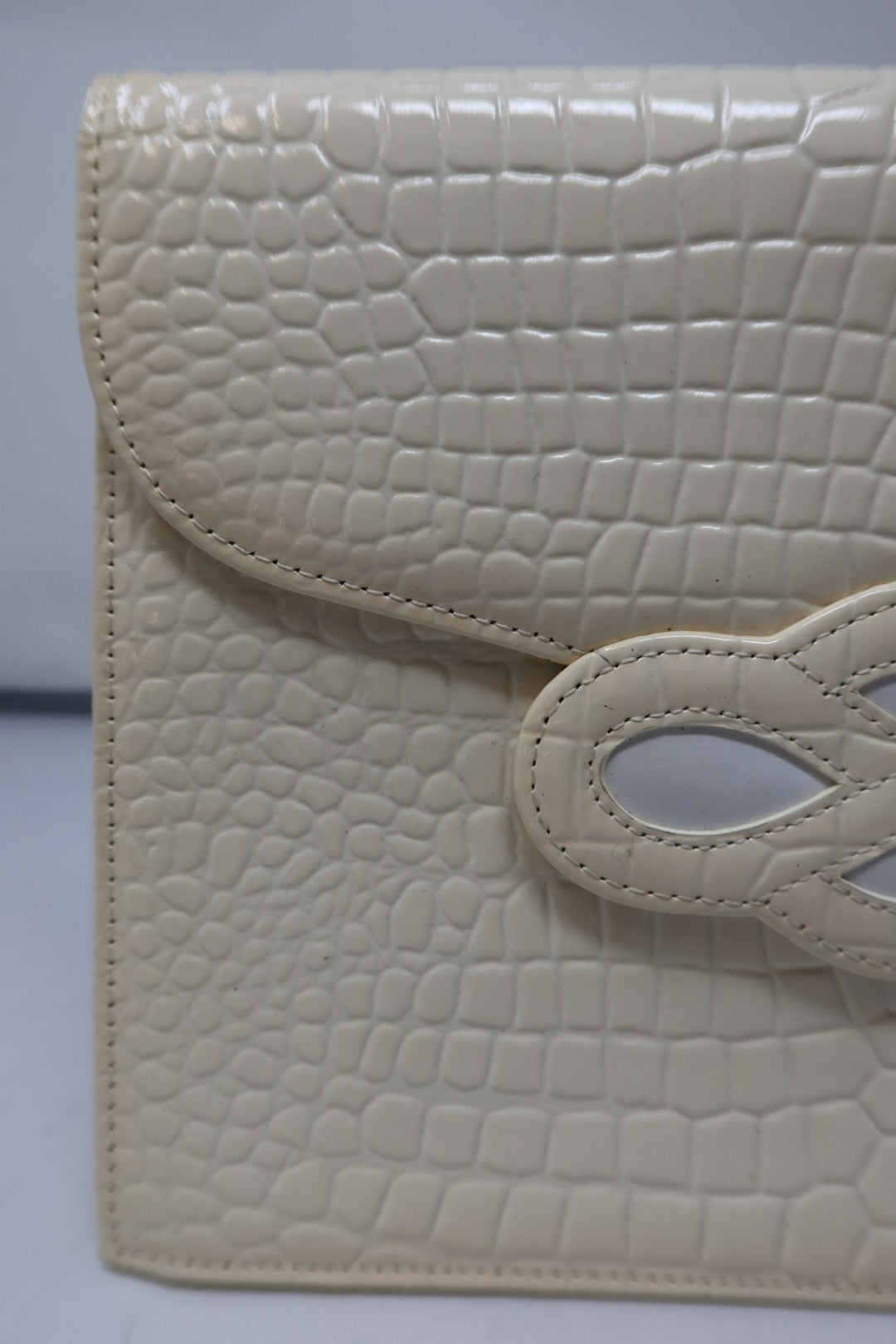 Yves Saint Laurent Cream Clutch Bag - Comes with original box
