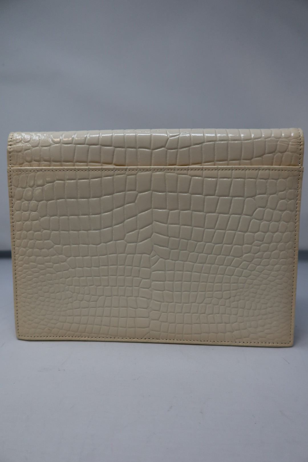 Yves Saint Laurent Cream Clutch Bag - Comes with original box